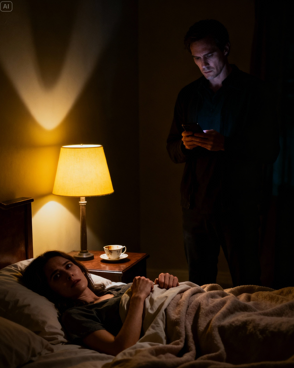 I Knew My Husband Was Putting Something in My Tea. That Night, I Poured It Out, Pretended to Sleep… and What He Did Next Froze My Blood