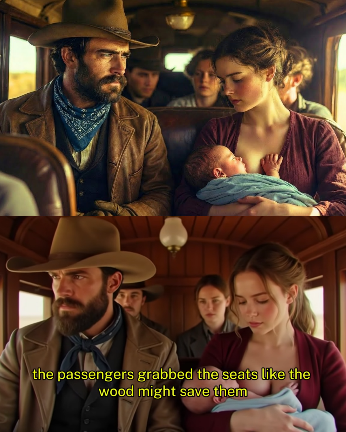 Baby Screamed Nonstop on a Stagecoach Until a Widow Did the Unthinkable for a Rich Cowboy