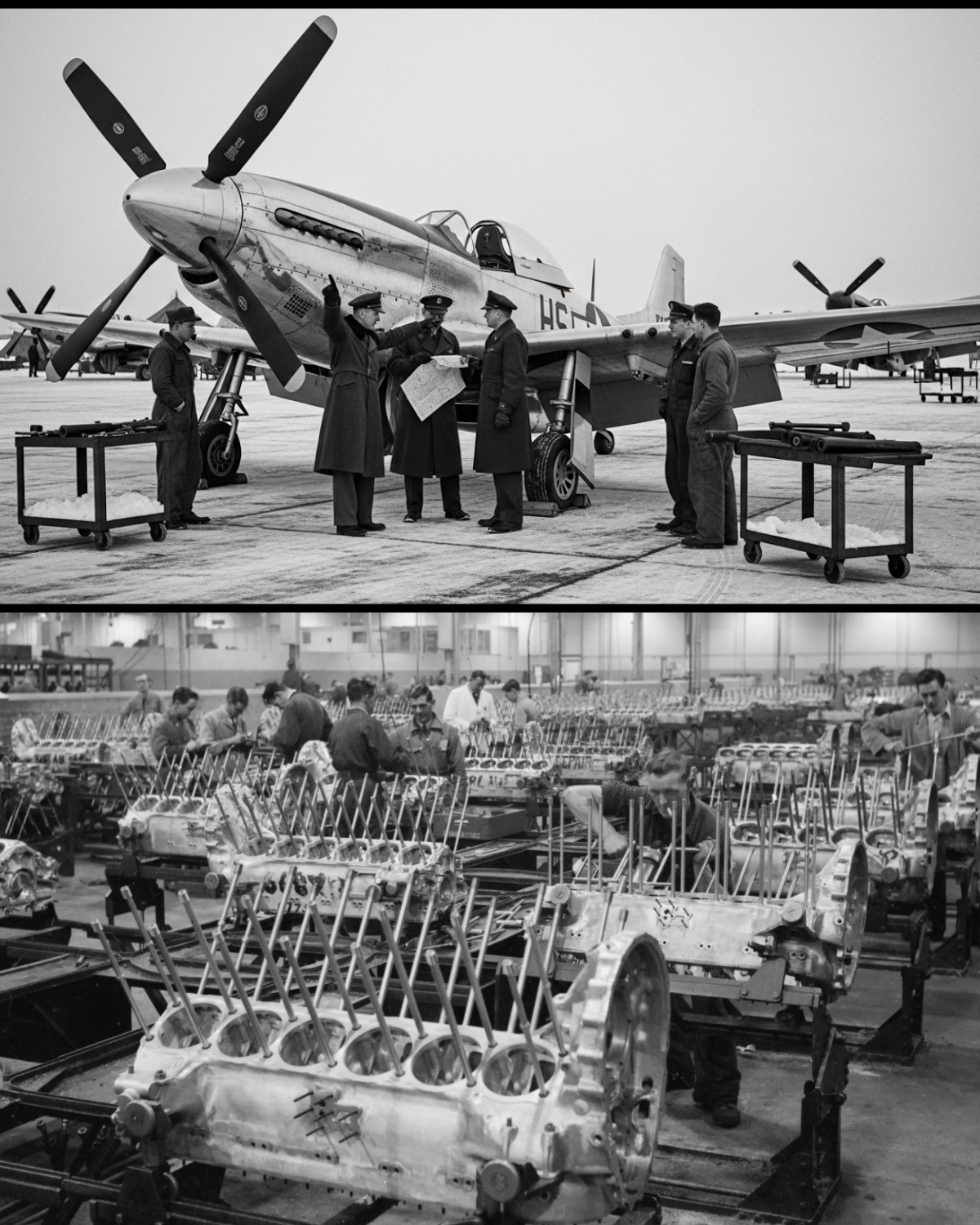 “They Said the Merlin Couldn’t Be Mass-Produced: How Detroit’s ‘Crude’ Engineers Violated British Sacred Rules, Turned Craftsmanship into a System, and Created the Engine That Haunted the Luftwaffe at 40,000 Feet”