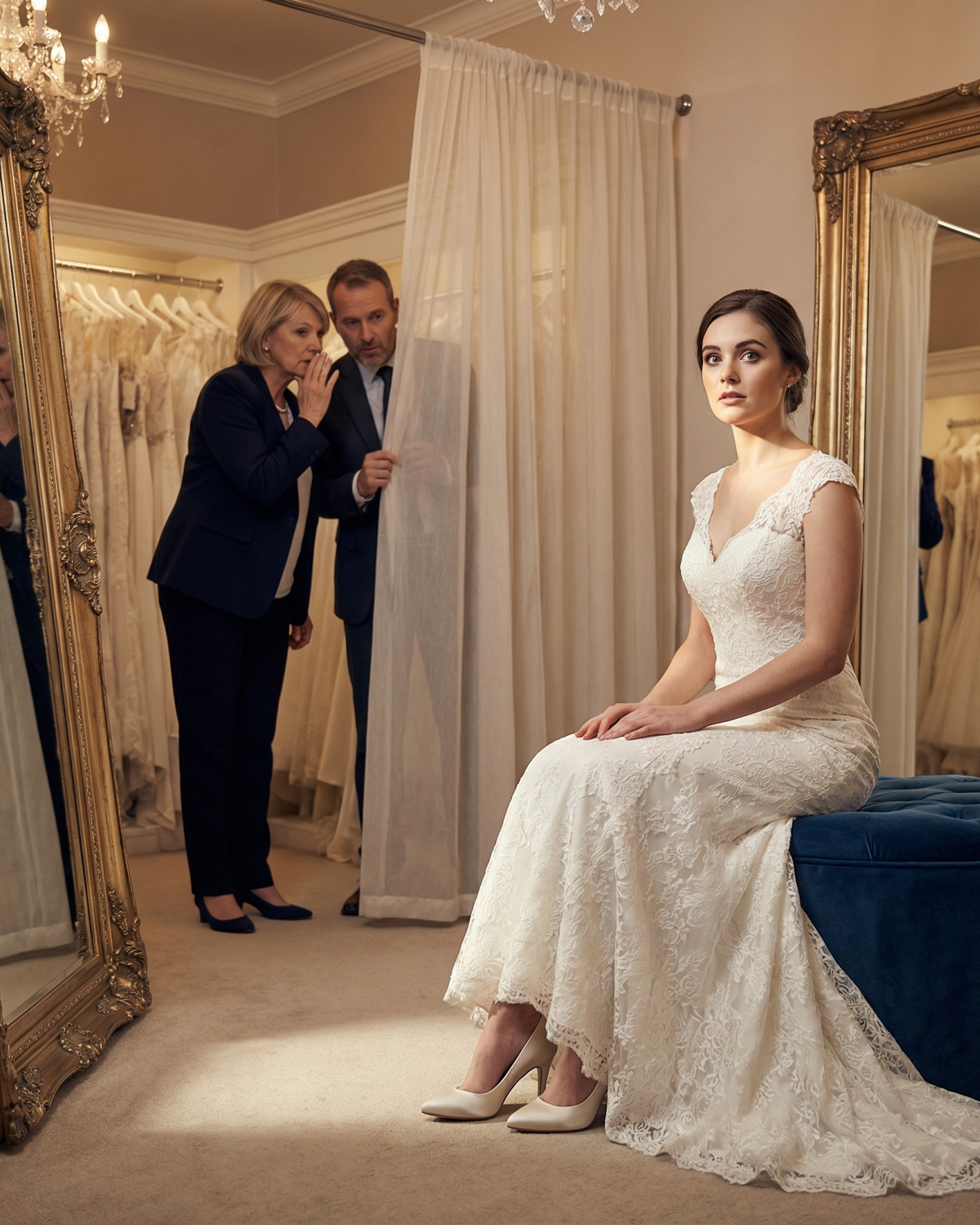 While trying on wedding shoes, I overheard my mother-in-law say: โAre you sure she doesnโt suspect anything? We want to take her apartment and her money. Then weโll send her to a mental asylum!โ I was speechless. Then I smiledโฆ