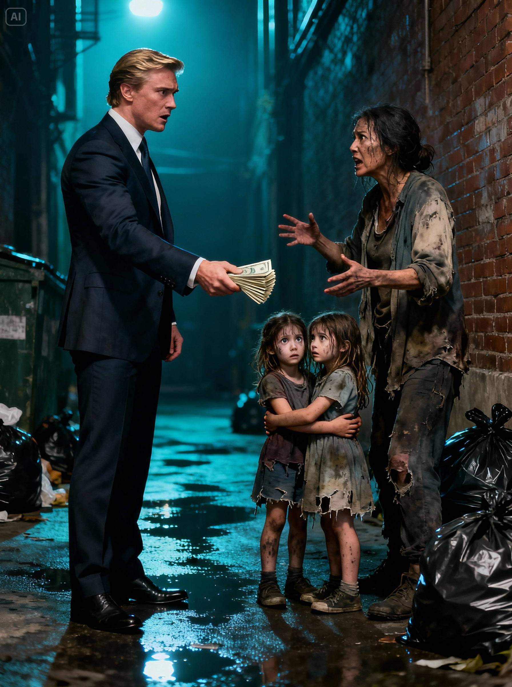 Young billionaire buys homeless twins sold by stepmother then learns they are his lost daughters…