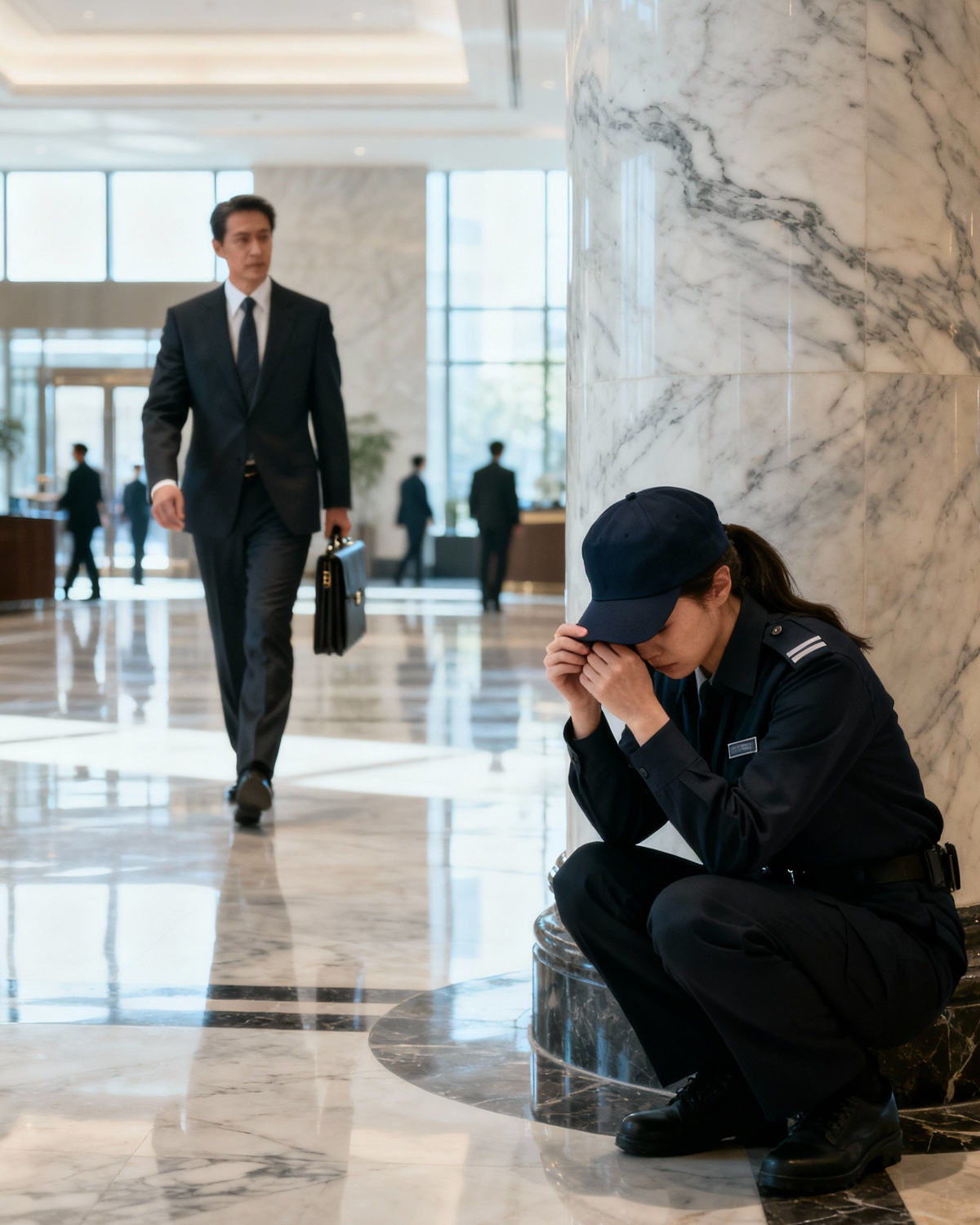 She Hid Her Face When the CEO Walked In—Because He Was Her Son, and She Was Afraid of Shaming Him