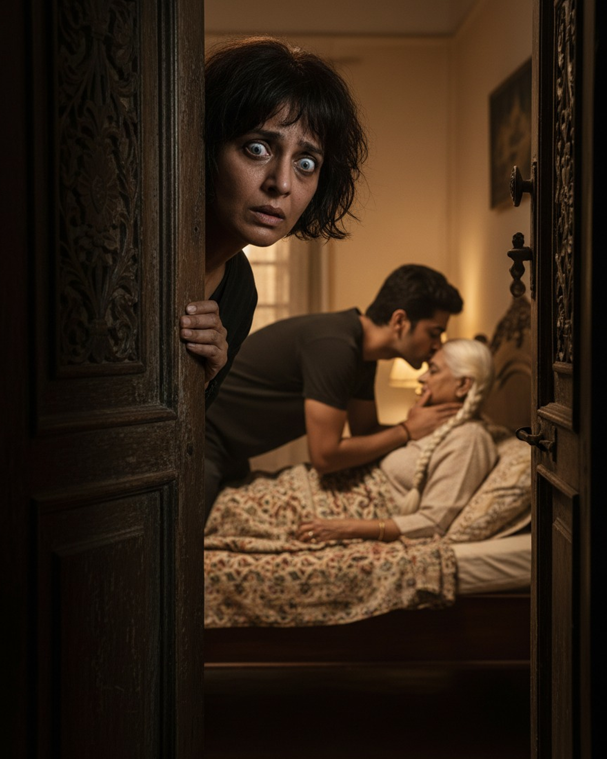 Three years of marriage… and every night her husband slept with his mother. One night, she followed him… and discovered a truth that left her breathless.