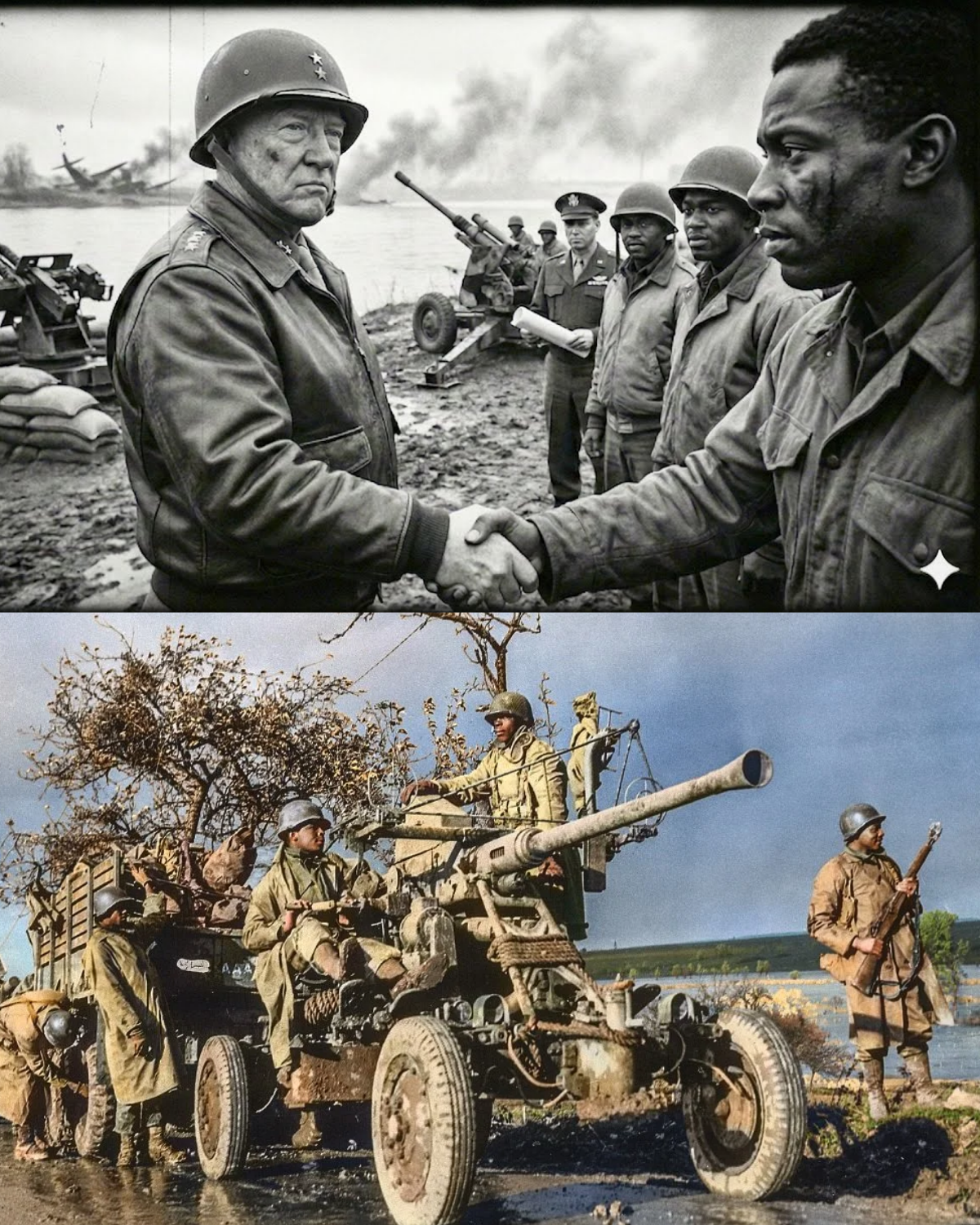 They Said He Gambled the Rhine on Speed — Until Black Gunners Held the Sky for 28 Minutes and Forced Patton to Put His Faith in Writing