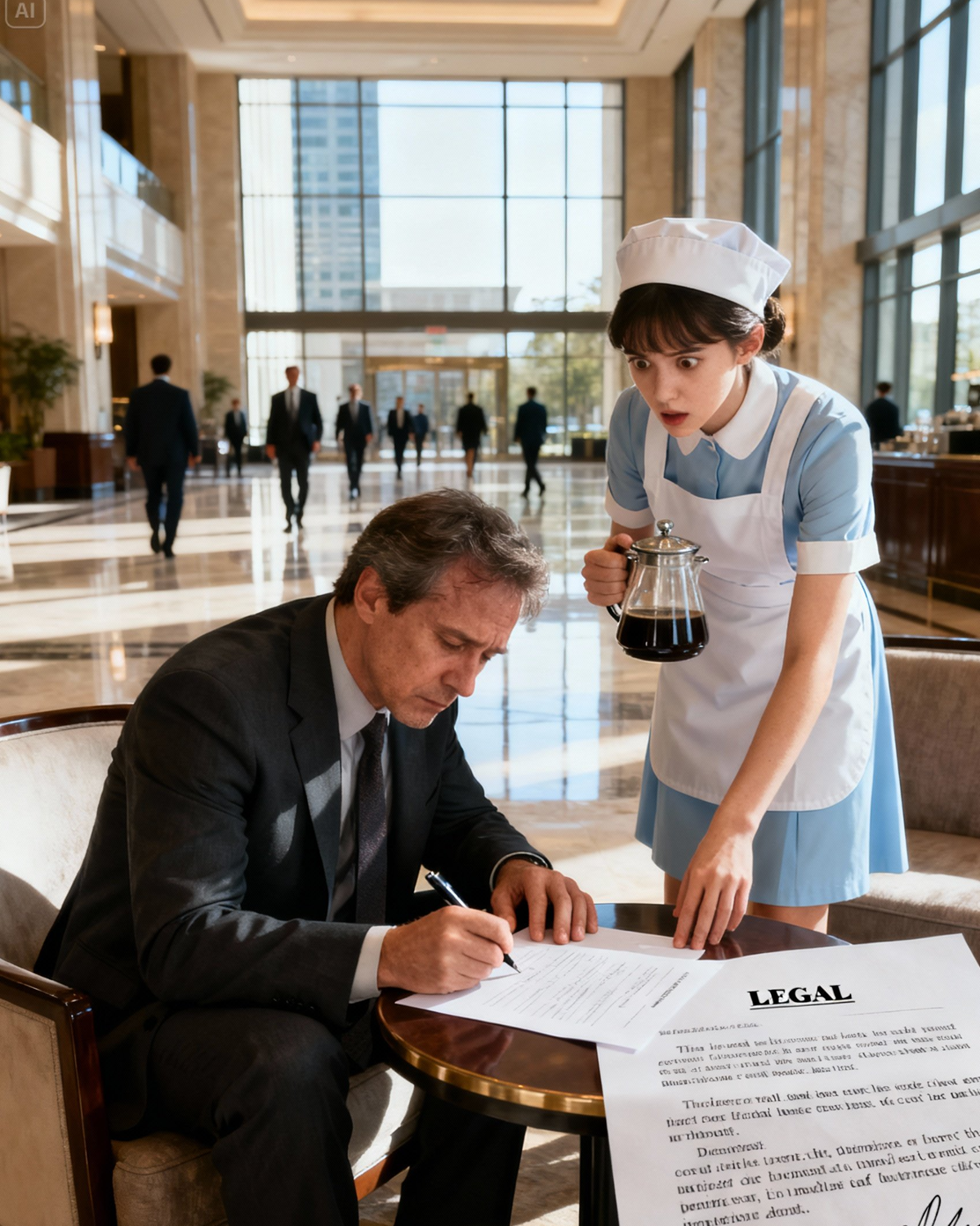 At 8 AM, He Nearly Signed His Own Bankruptcy—Until a Sharp-Eyed Waitress Spotted the Error