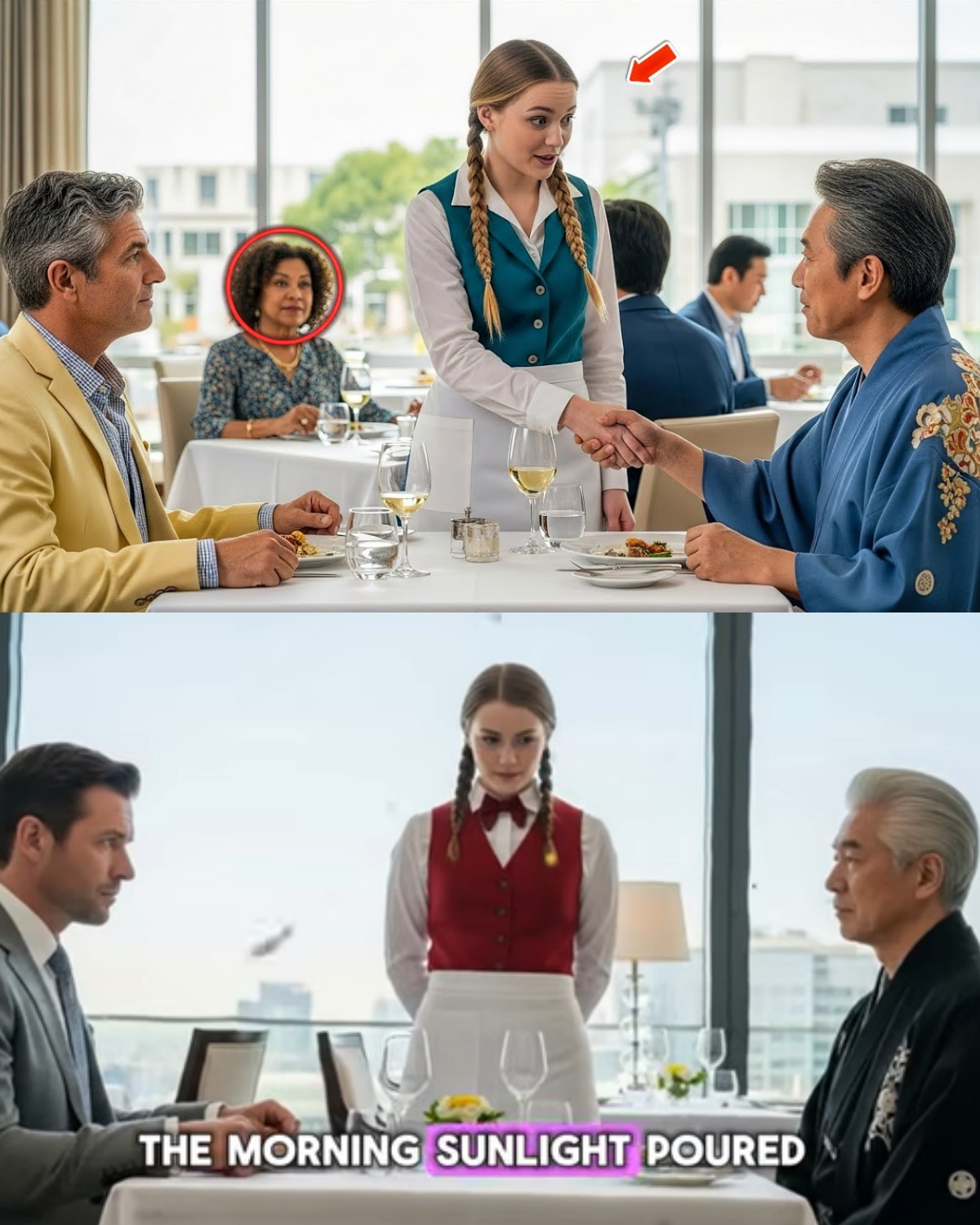 Billionaire Panics Without a Translator — Until the Waitress Saves the Million-Dollar Deal