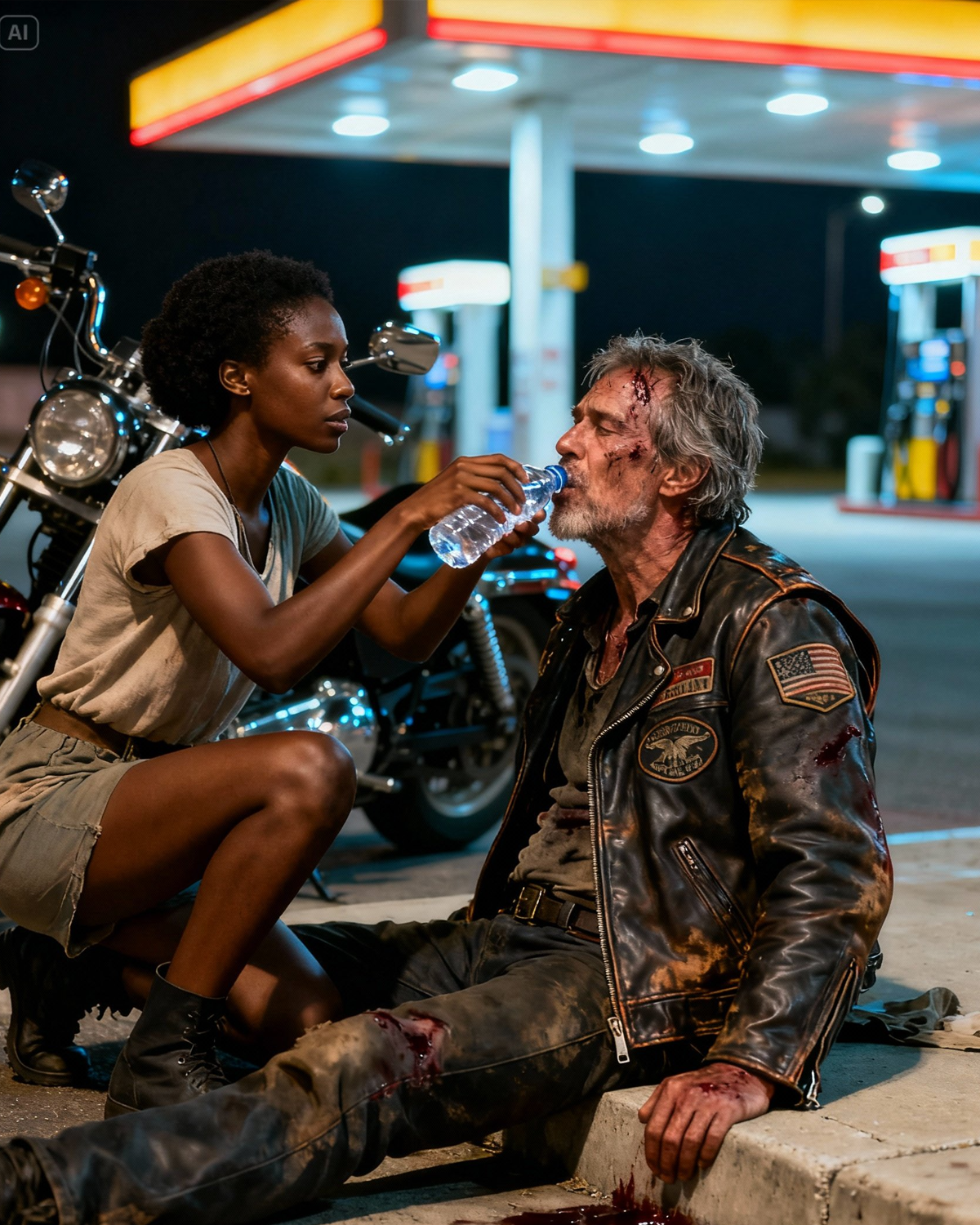 Black Girl Spent Her Last $8 Helping a Hell’s Angel — The Next Day, 100 Bikers Brought a Life-Changing Gift