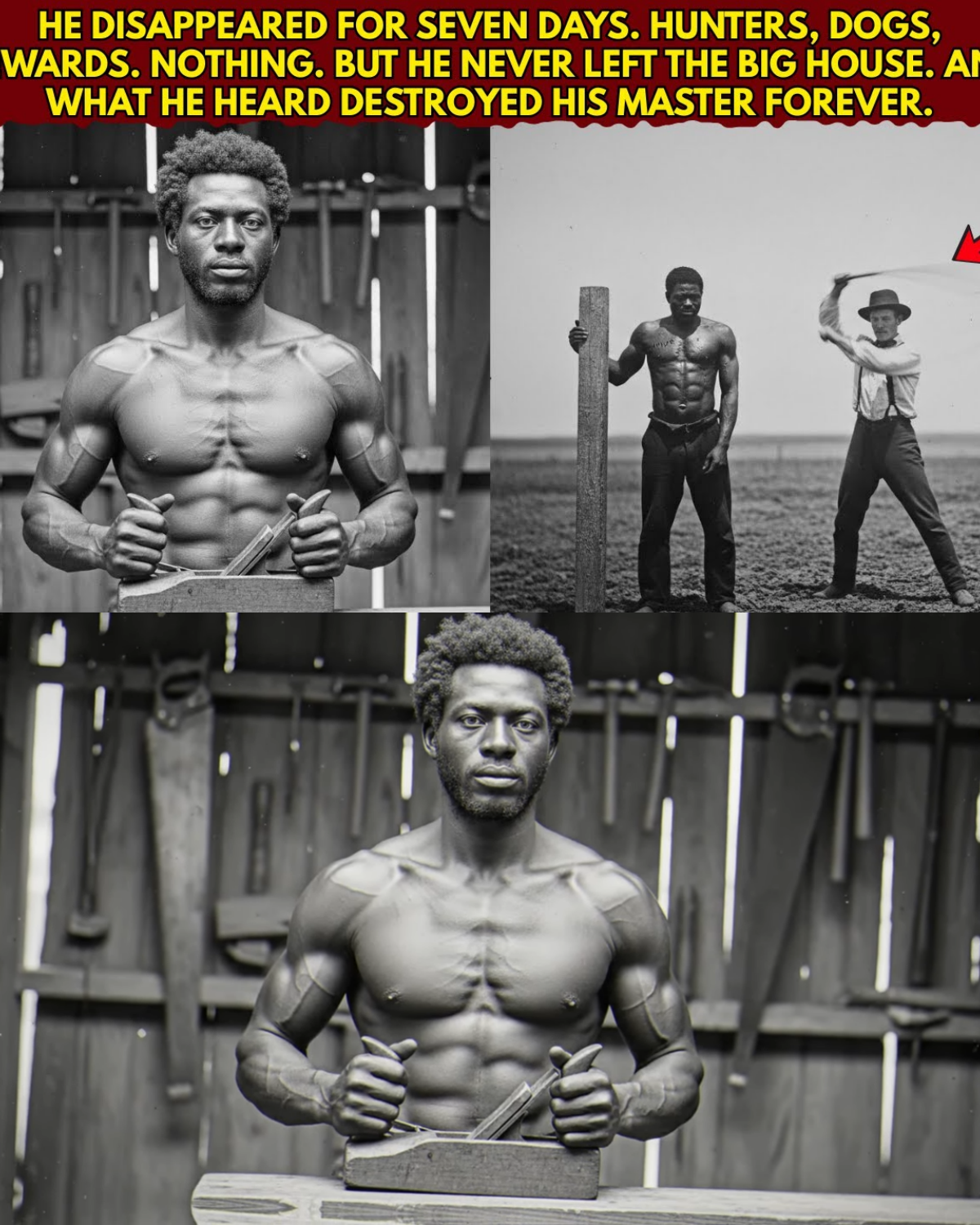 The Slave Who Hid Inside the Walls: How One Man’s Seven-Day Disappearance Destroyed His Master in 1857 Georgia