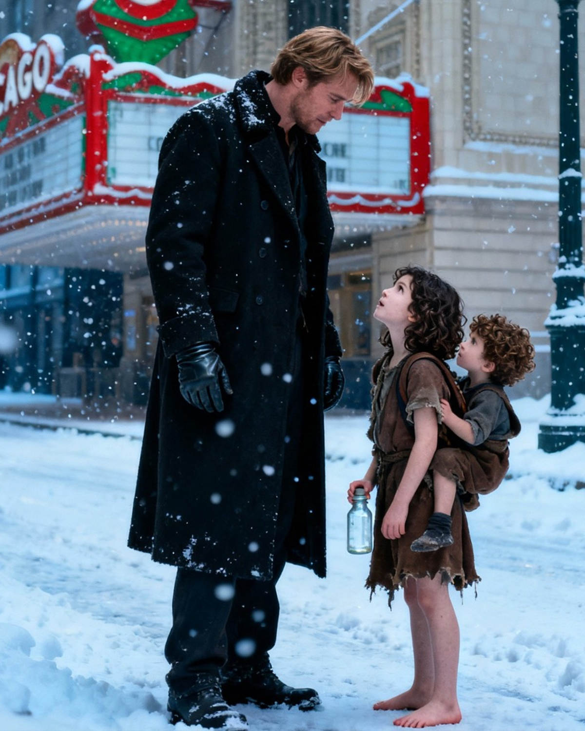 The homeless girl promised, “I’ll pay you back when I grow up,” as she asked a millionaire for a tiny box of milk for her starving baby brother — and his reaction shocked everyone nearby.