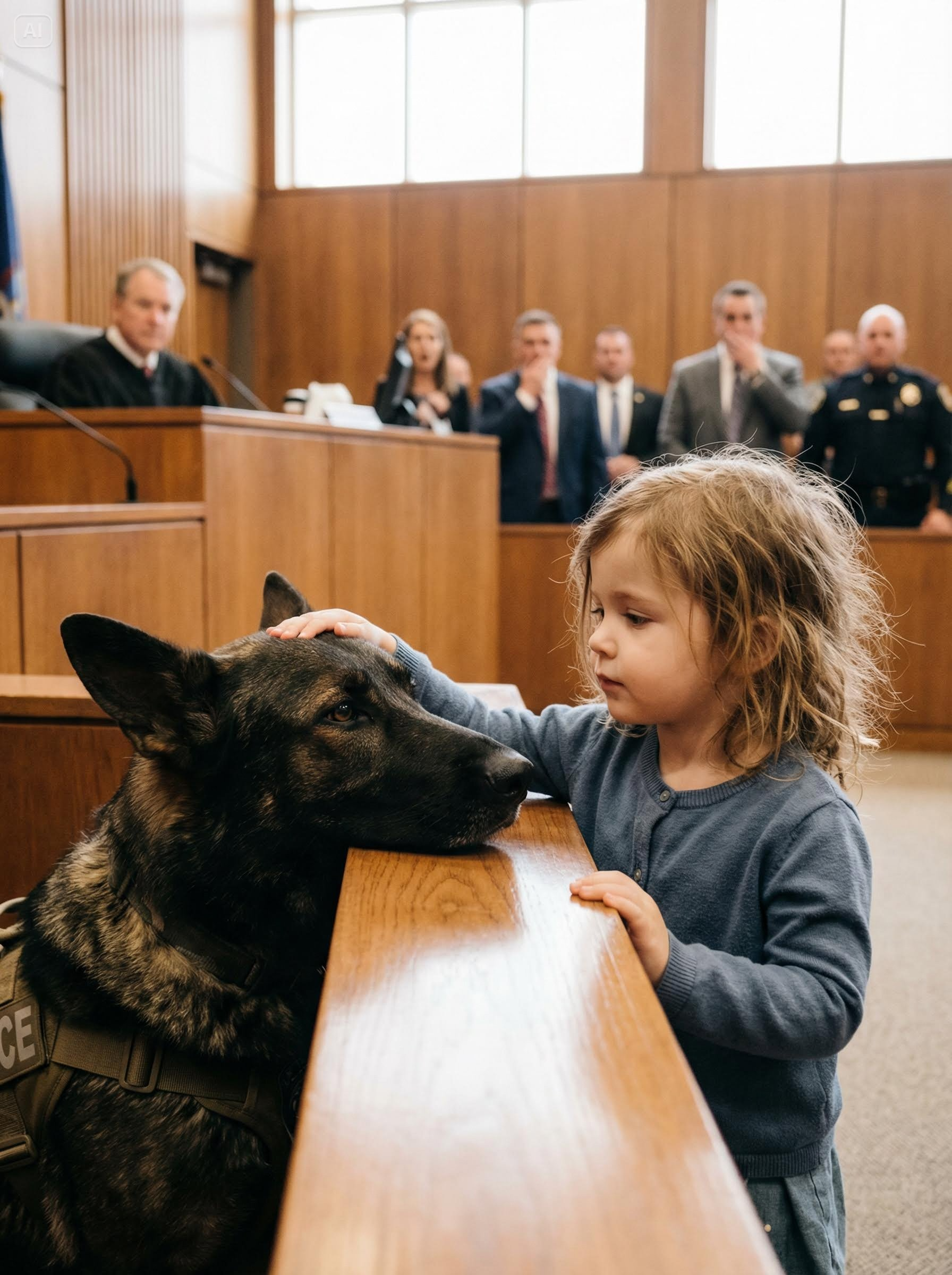 3-Year-Old Speaks to Police Dog in Court — No One Was Prepared for Her Words