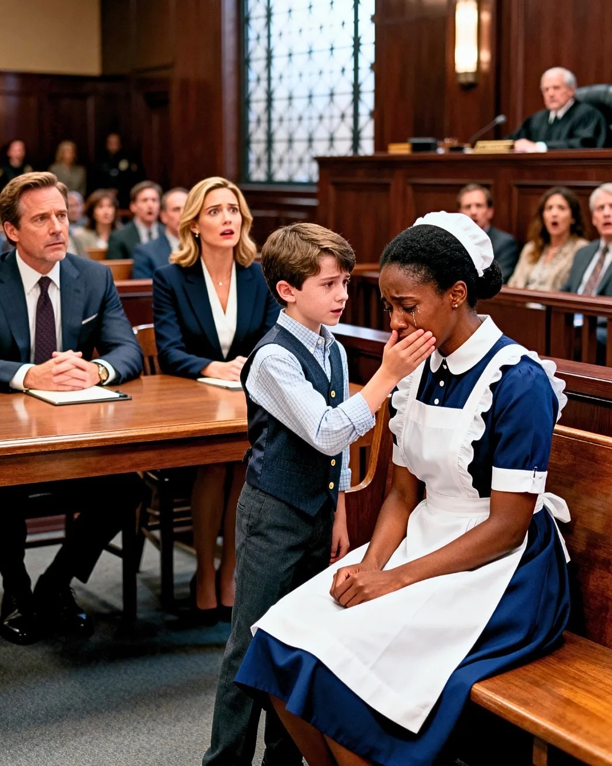 A humble maid who had worked for years in the service of a powerful billionaire family was suddenly accused of stealing a priceless jewel….