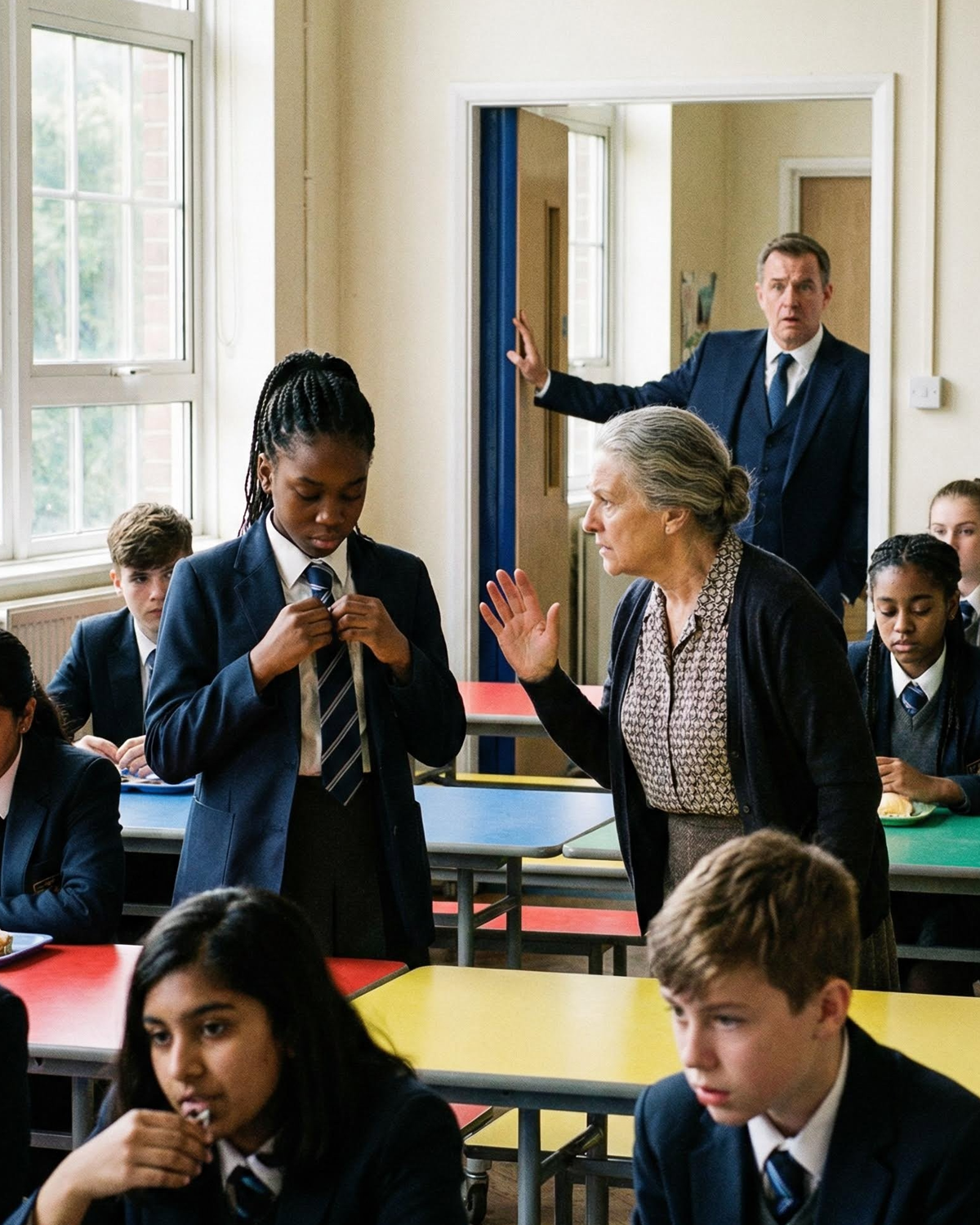 The CEO went to his Black adopted daughter’s school at lunchtime — what he witnessed shocked him. His daughter was…