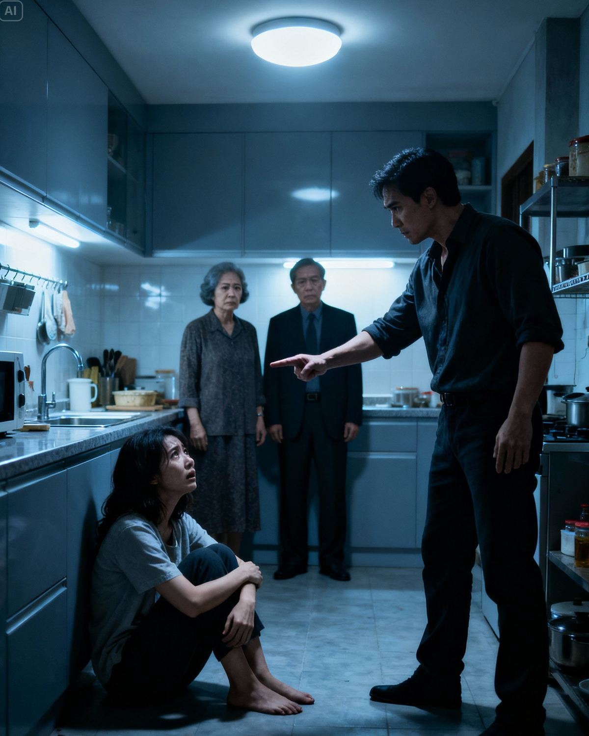 My husband slammed me into the refrigerator, his knee crashing into my face until I heard the crack. Blood poured down my lips as I reached for my phone, but my mother-in-law ripped it away. “Stop overreacting,” she sneered. “It’s just a scratch.” “Drama queen,” my father-in-law muttered. They thought they’d silenced me. What they didn’t know was: in that moment, I wasn’t breaking—I was planning their end.