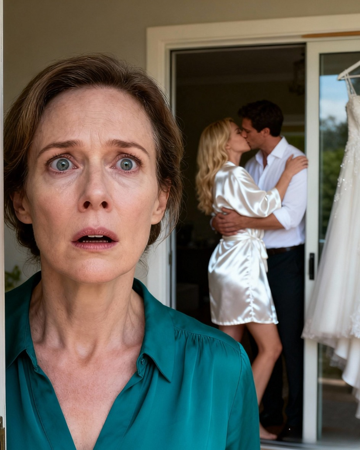 Just hours before my son’s wedding, I walked in on my husband and his fiancée in a passionate affair. I planned to confront them, but my son revealed evidence that blew everything open 