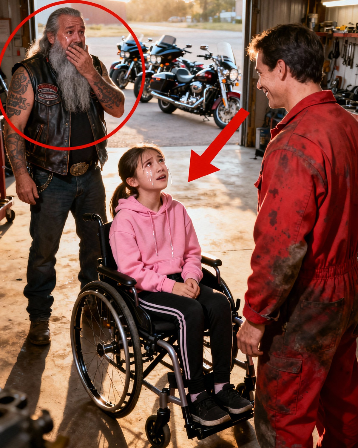 Broke Mechanic Fixes a Stranger’s Wheelchair for Free — Overnight, 95 HELL’S ANGELS Thunder In With a Debt the World Will Never Forget