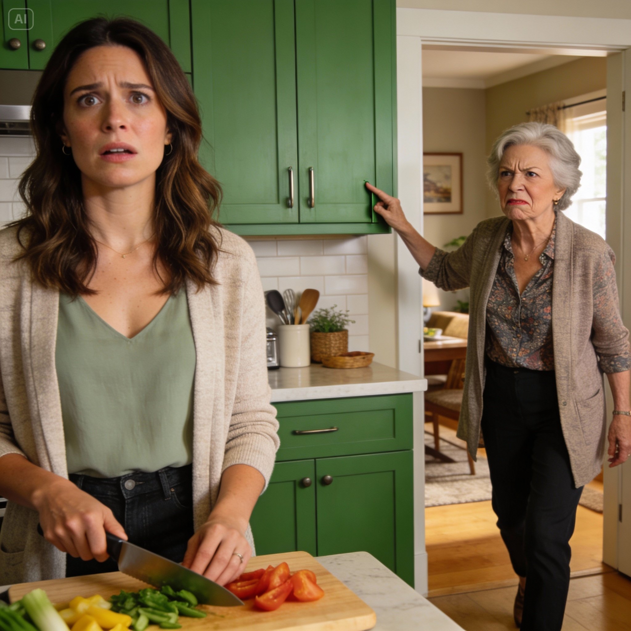 My mother-in-law walked into the kitchen and sneered, “This place looks like a student dorm,” then told my husband to TAKE DOWN ALL THE KITCHEN CABINETS while he ignored me and only asked for a jar of screws.