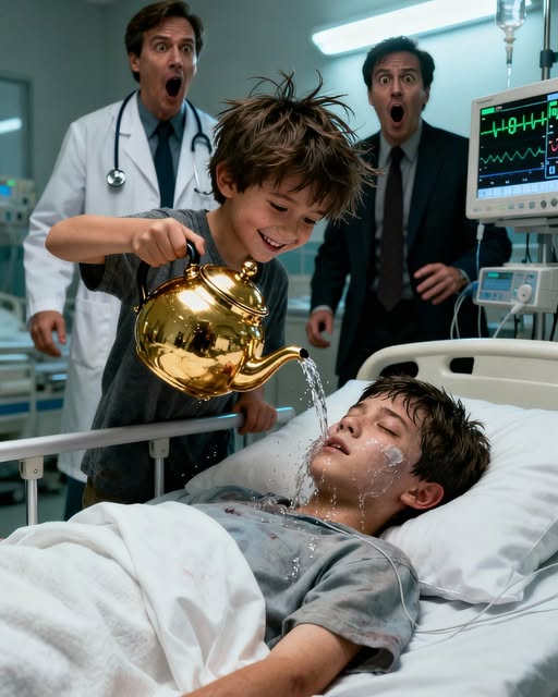 They Gave the Millionaire’s Son Five Days to Live… Then a Poor Little Girl Sprinkled Him With “Strange Water”