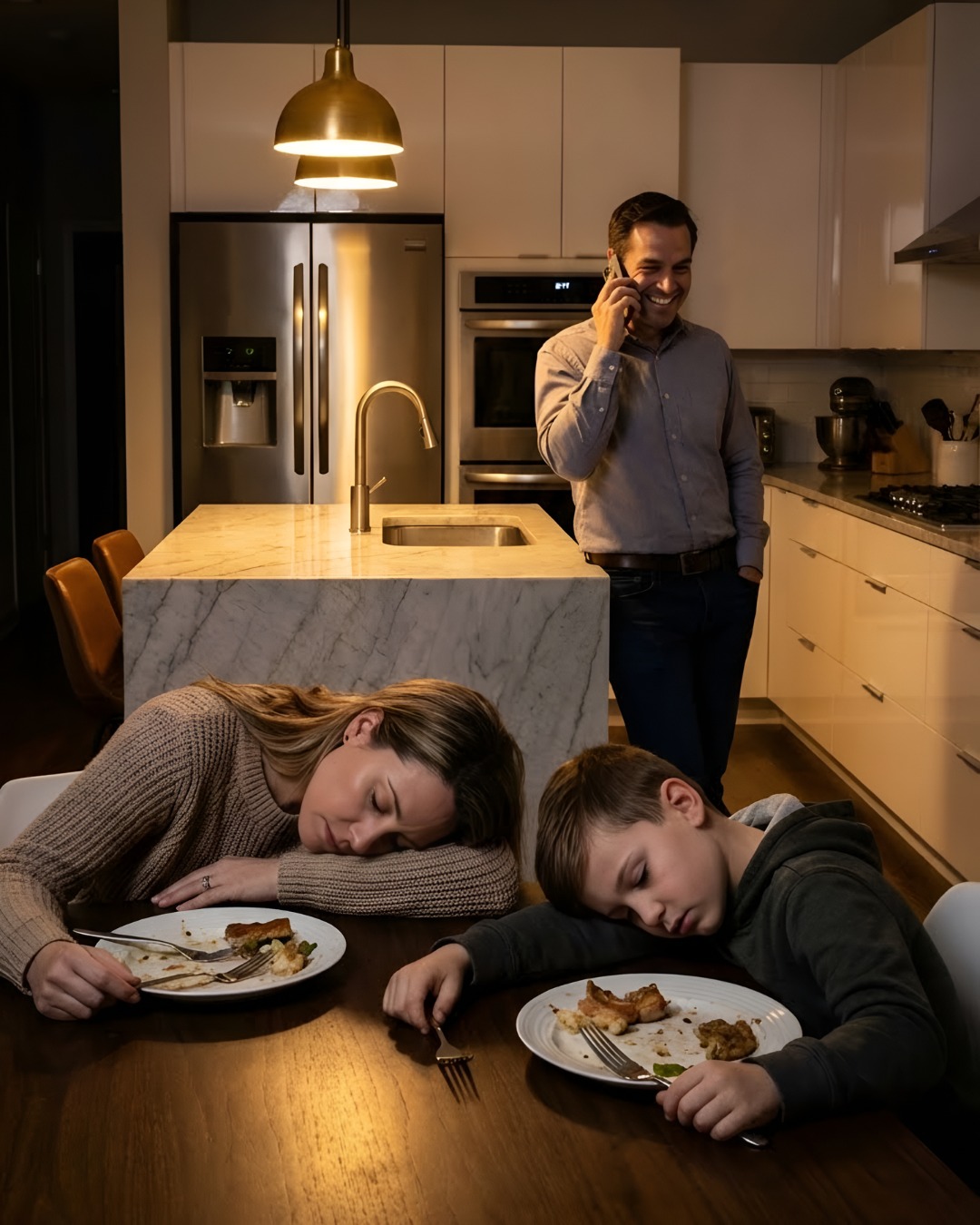 My husband made dinner, and right after my son and I ate, we collapsed. Pretending to be unconscious, I heard him say on the phone, “That’s it… they’ll both be gone soon.”..