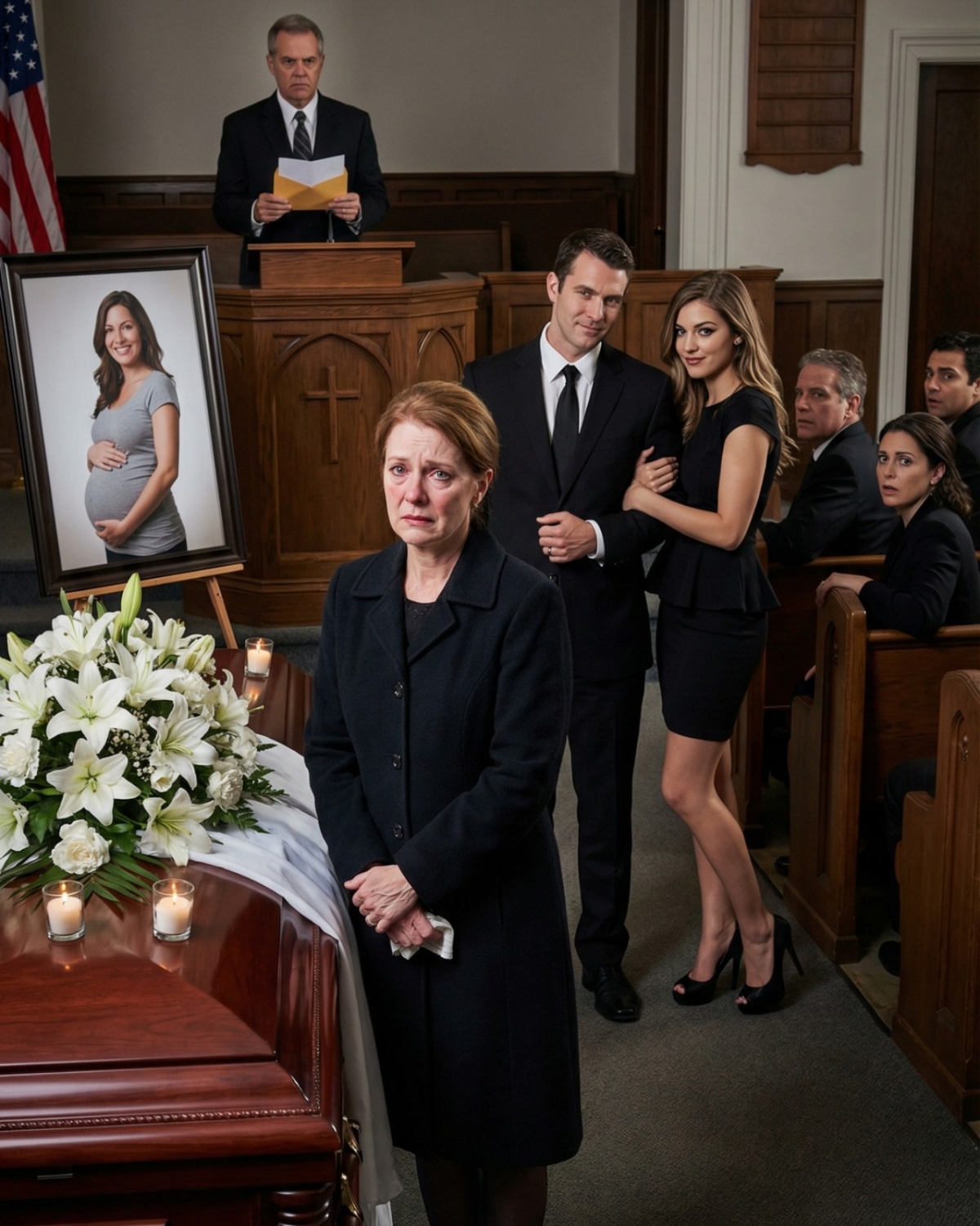 My pregnant daughter was in a coffin—and her husband showed up like it was a celebration.