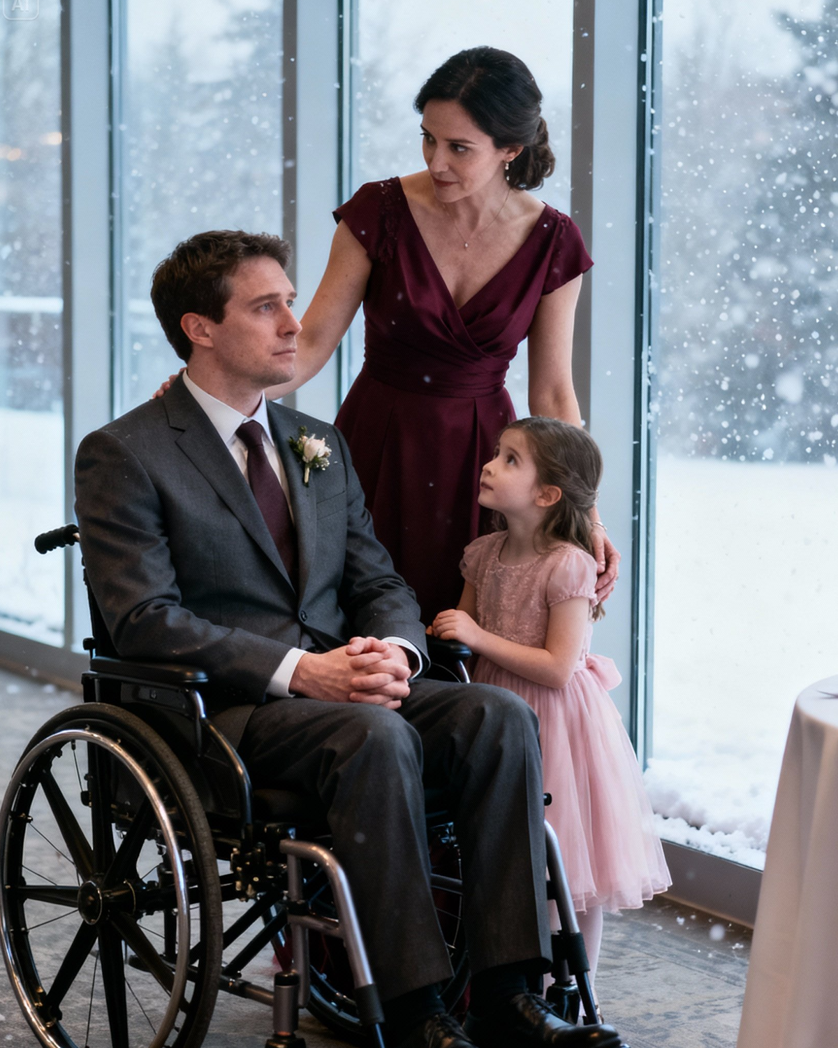 The Paralyzed Millionaire Sat Alone at His Wedding…  Until a Single Mother Walked Up and Asked, “May I Have This Dance?”