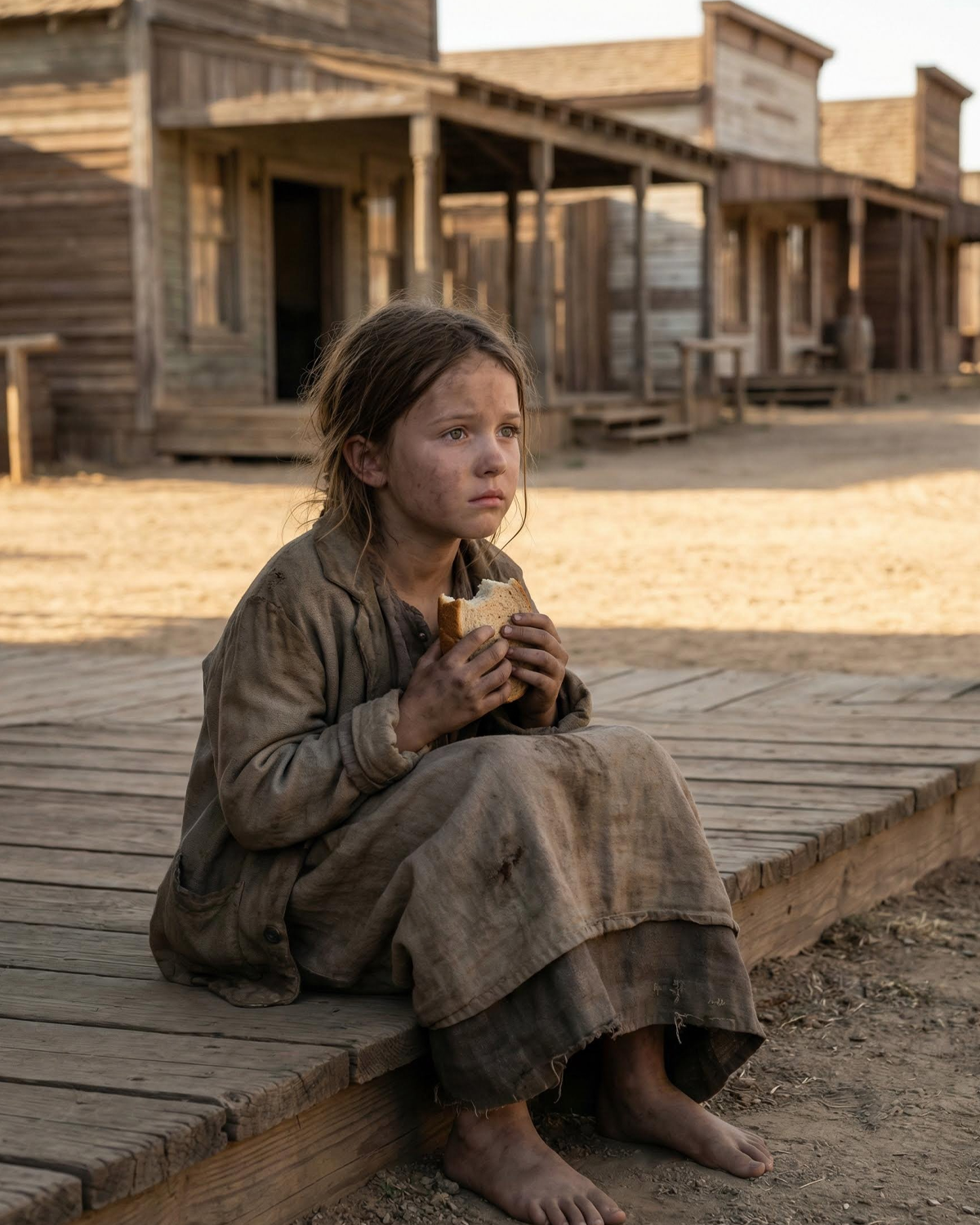 A Starving Little Girl Waited Alone—Until The Cowboy’s Question Changed Her Fate Forever