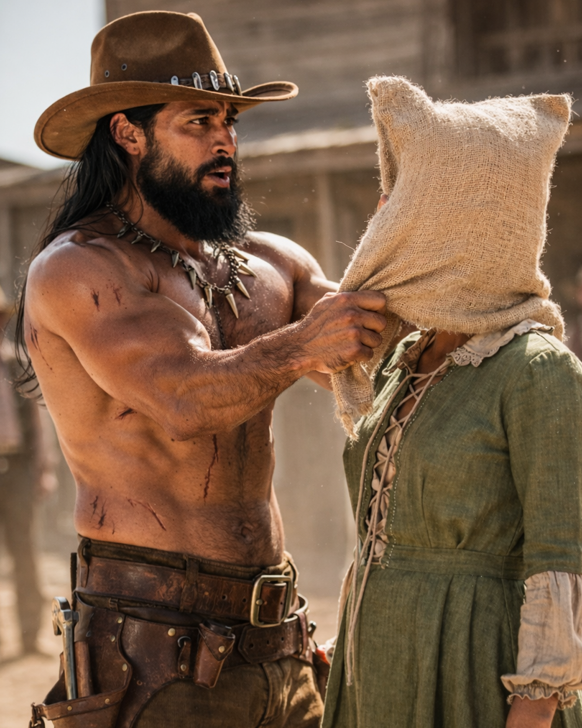 They Dragged Her Onto the Auction Block With a Sack Over Her Head and Called Her a Curse — The Mountain Man Who Bought Her for Winter Labor Never Expected the Truth Waiting Beneath the Burlap