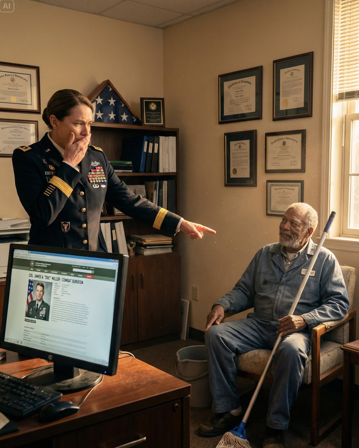 They Didn’t Know the Hospital Janitor Was a Combat Surgeon — Until a Soldier’s Heart Stopped