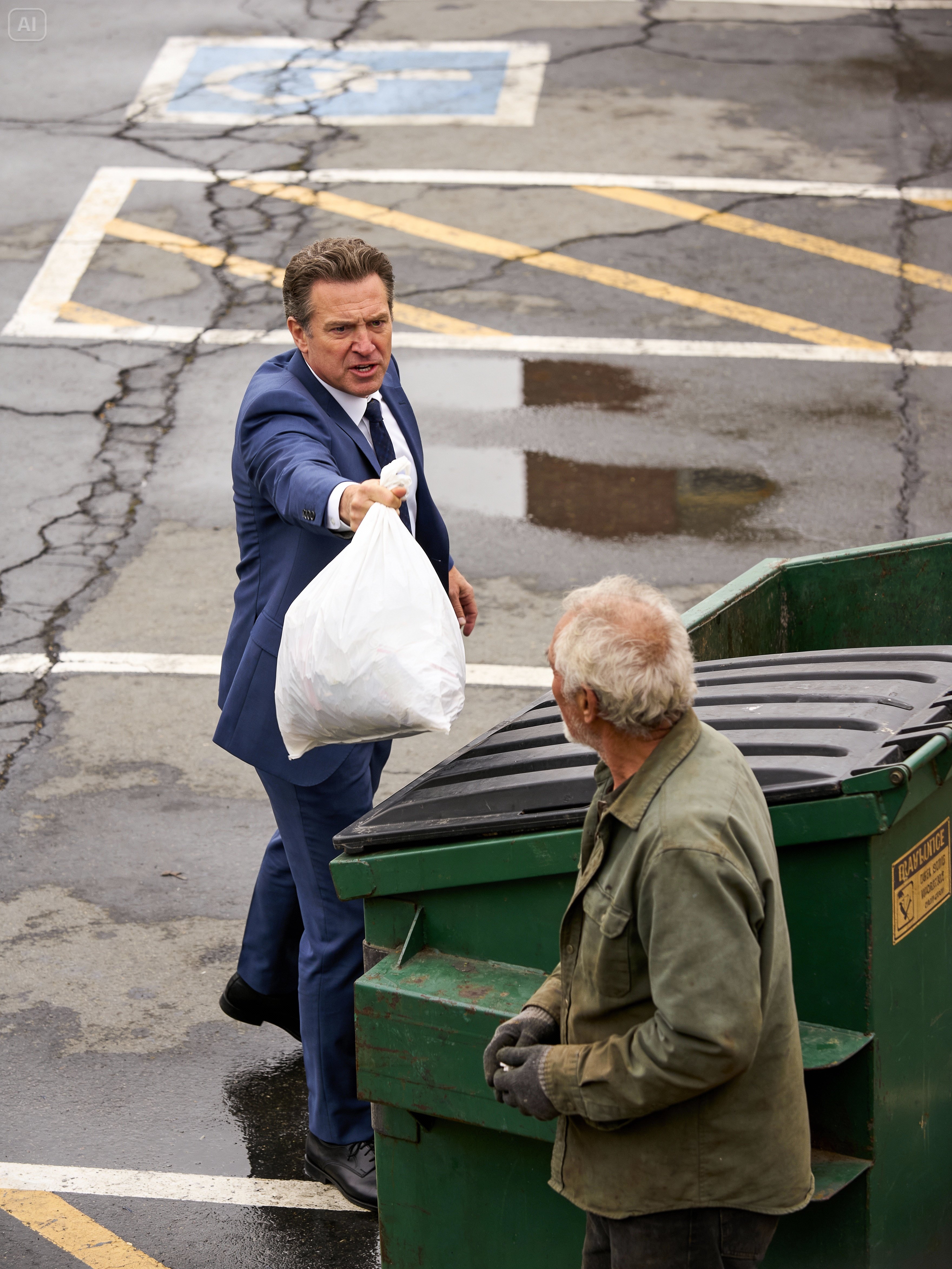 THE COLD CHICAGO NIGHT, A RUTHLESS BILLIONAIRE, AND THE $10,000 SECRET HIDDEN IN A FAST FOOD BAG