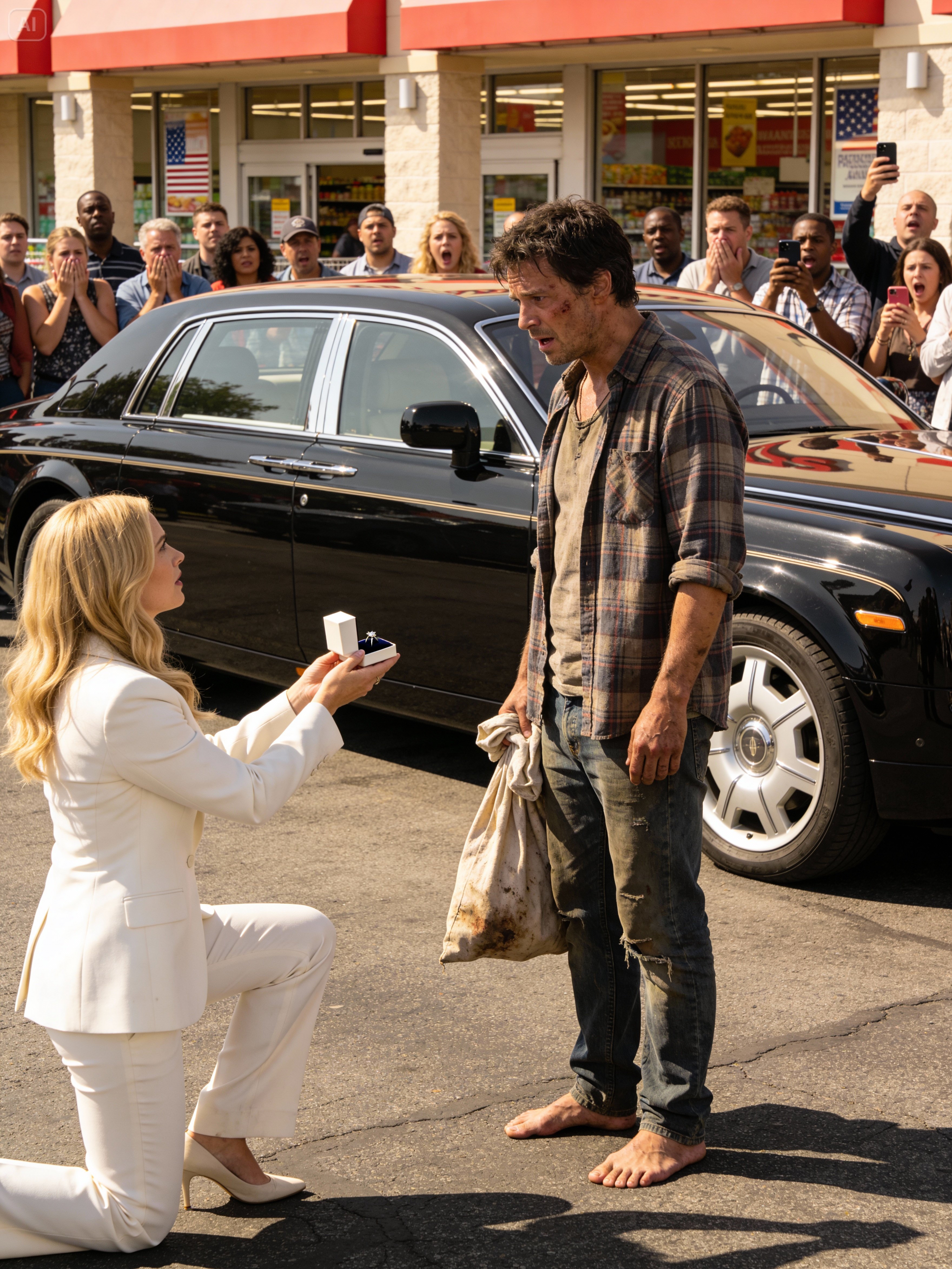 Billionaire Single Mom Begs a Homeless Man to Marry Her — But His One Request Changed Everything