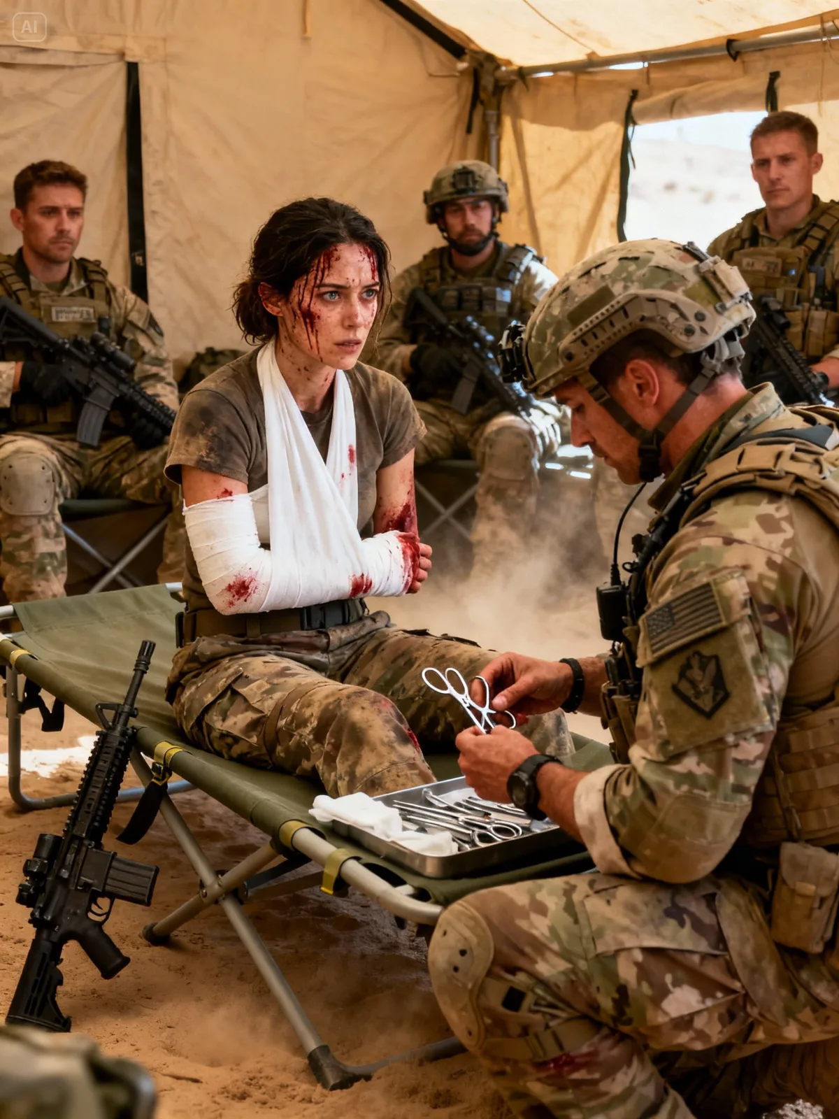 Wounded and Silent, She Stunned Everyone When the SEAL Medic Questioned Her Training