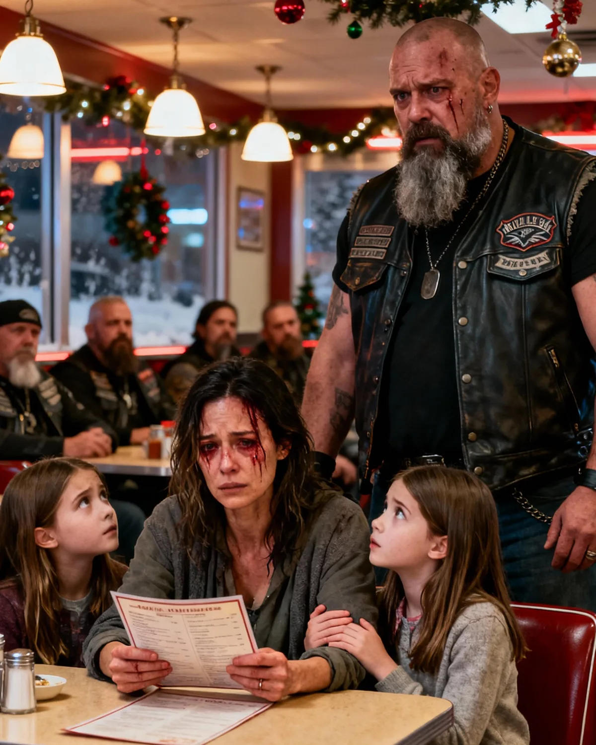 “Mom, If We Eat Now… Will We Be Hungry Tomorrow?” — The Moment That Stopped a Hell’s Angel Cold