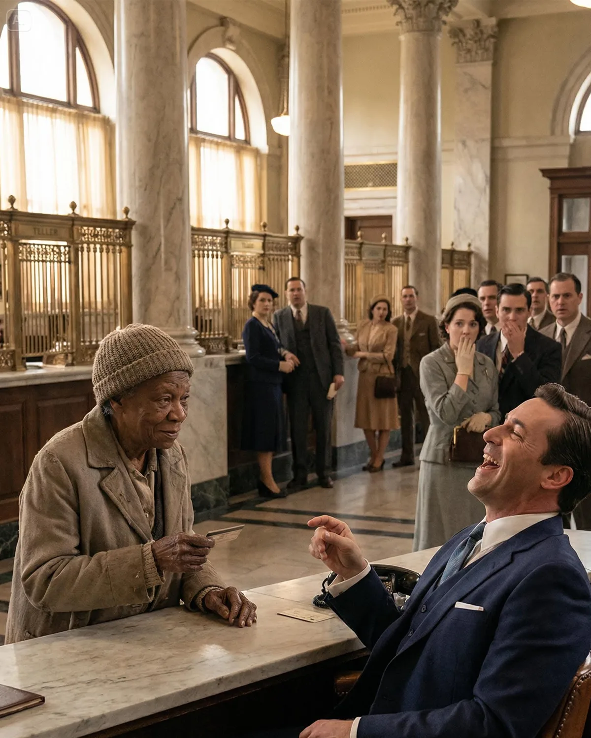 “I Just Wanna Check My Balance “Said The 90years Black Woman.Millionaire Laughed… Til He Saw…