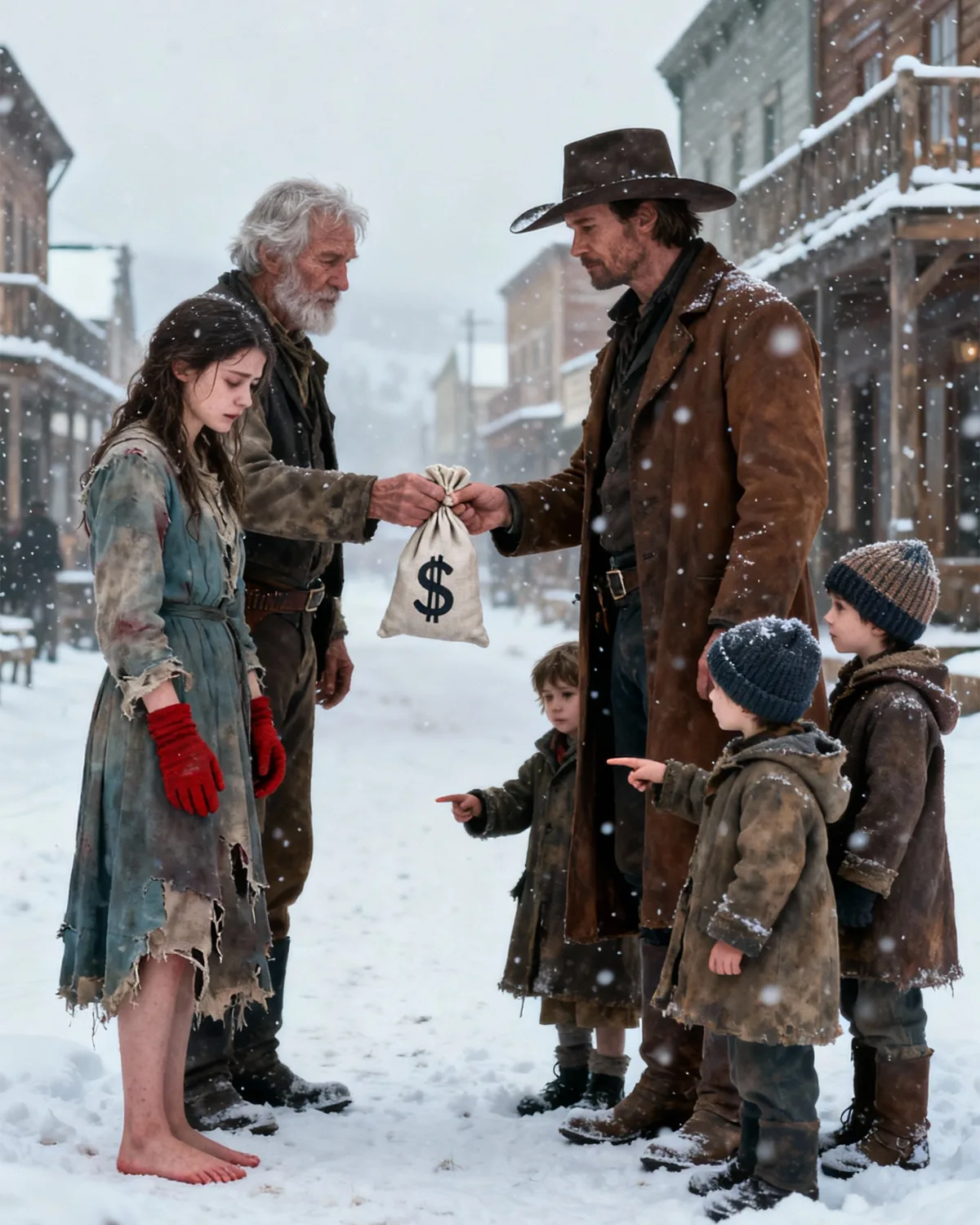 Sold at 18 to a Widowed Rancher With Three Kids — Then He Did ONE Thing That Shut Down the Frontier’s Cruel Whispers