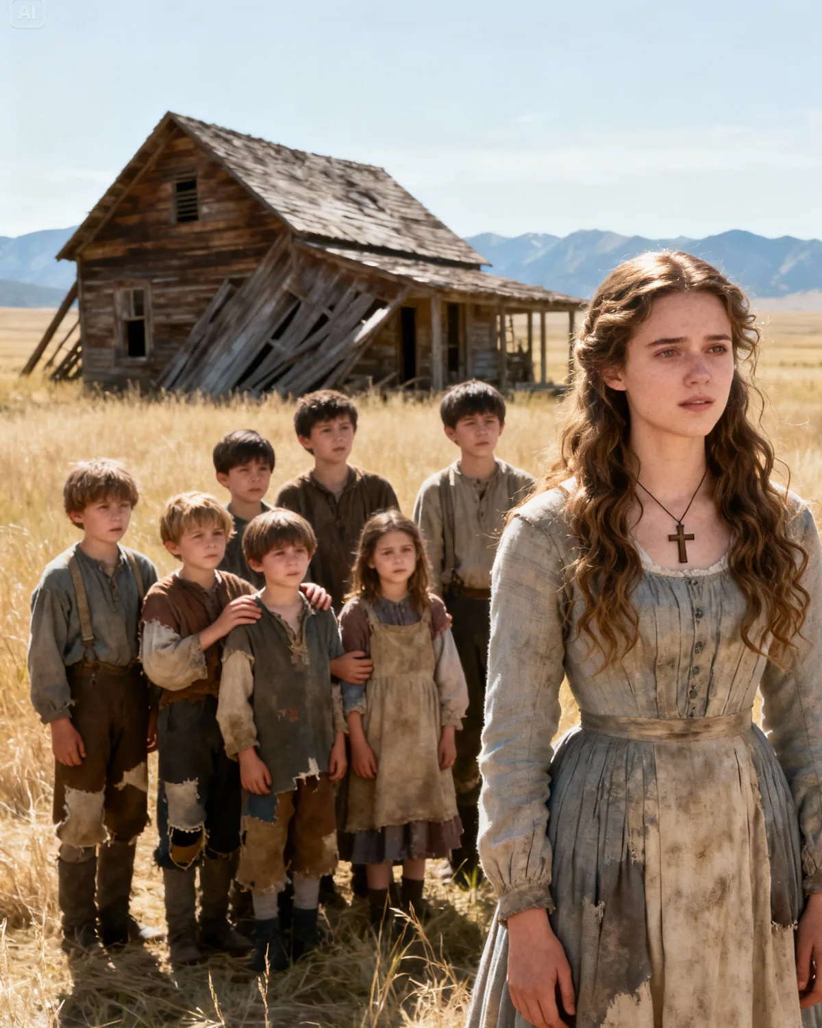 The Mail-Order Bride Stepped Off the Wagon Expecting a Husband — Instead She Found SEVEN Motherless Children and a Truth That Broke Her Heart