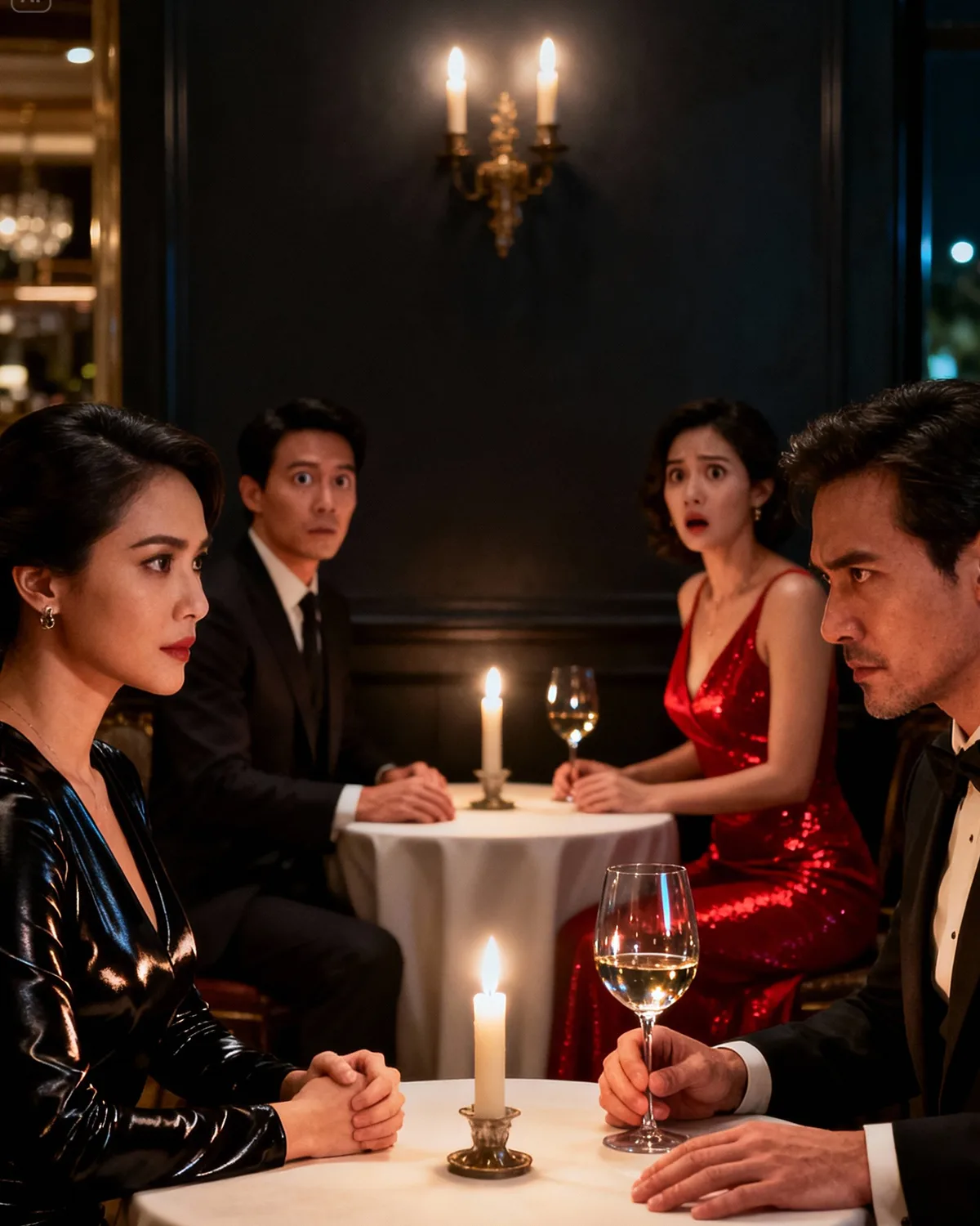 I found out my husband booked a candlelit dinner for his mistress — so I reserved the next table and brought her husband with me. He turned pale when I said, “Don’t worry, we won’t interrupt your night.”