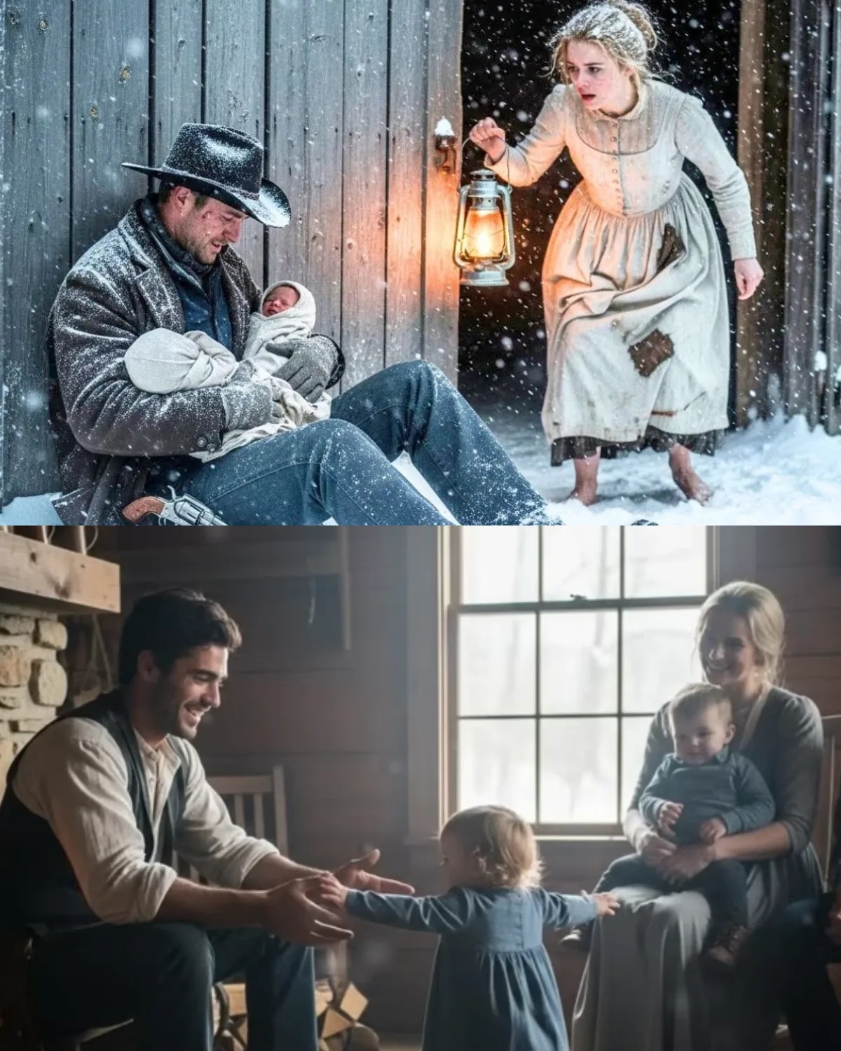 “Can We Sleep in the Barn Tonight?” — The Question That Broke a Widow’s Silence and Changed an Entire Winter