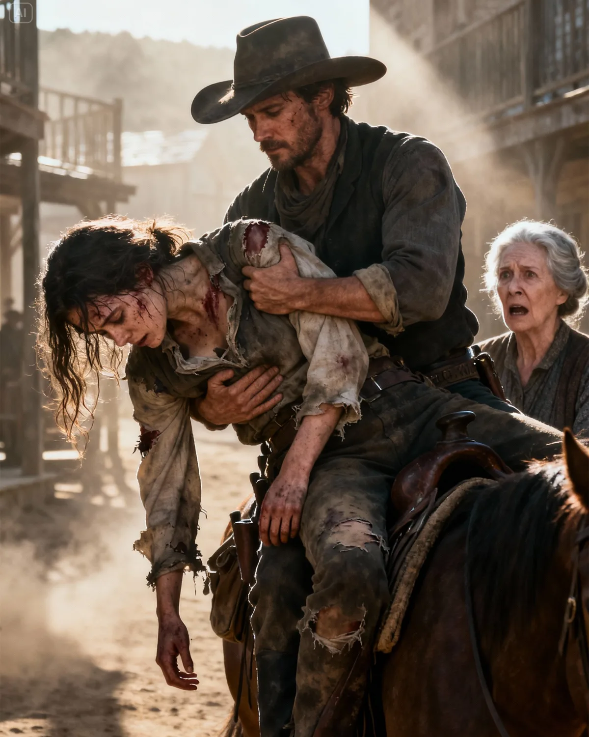 She Was Beaten and Left to Die on the Side of the Road—The Cowboy Who Found Her Thought He Was Saving a Stranger, Until He Realized Who She Really Was