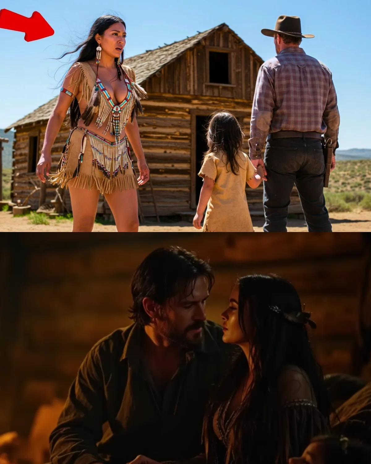 Cowboy Adopted a Lost Apache Girl… Turned Out to Be an Gorgeous Apache Widow’s Daughter!