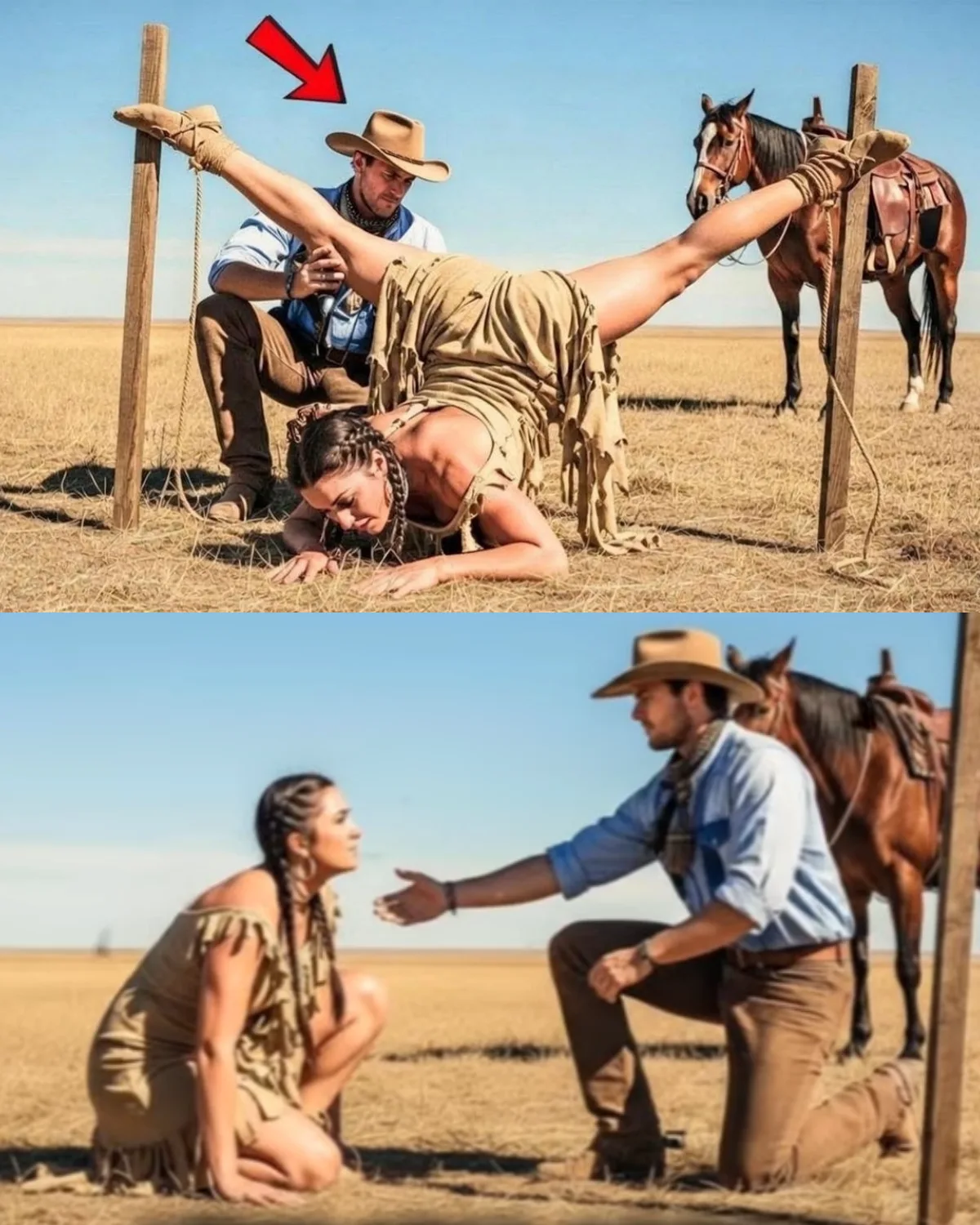 “No… It Still Hurts There,” the Young Apache Woman Whispered — And the Old Rancher Did the One Thing No One Ever Had