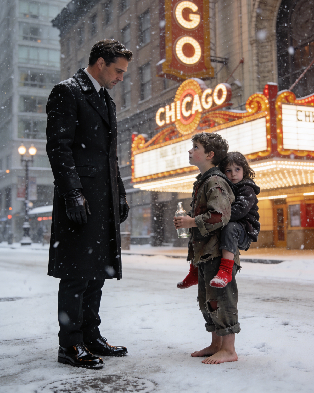 The homeless girl promised, “I’ll pay you back when I grow up,” as she asked a millionaire for a tiny box of milk for her starving baby brother — and his reaction shocked everyone nearby.