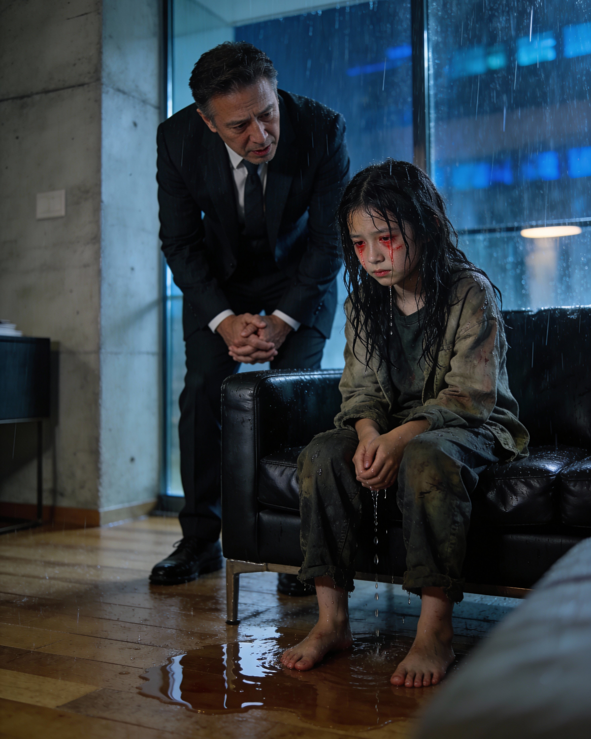 “Dad… Please… Hurry Home. I’m So Cold… She Won’t Let Me Change.” — A Busy Father Arrives Home and Finds His Daughter Shaking in Soaked ClothesThe Night He Came Home Too Late