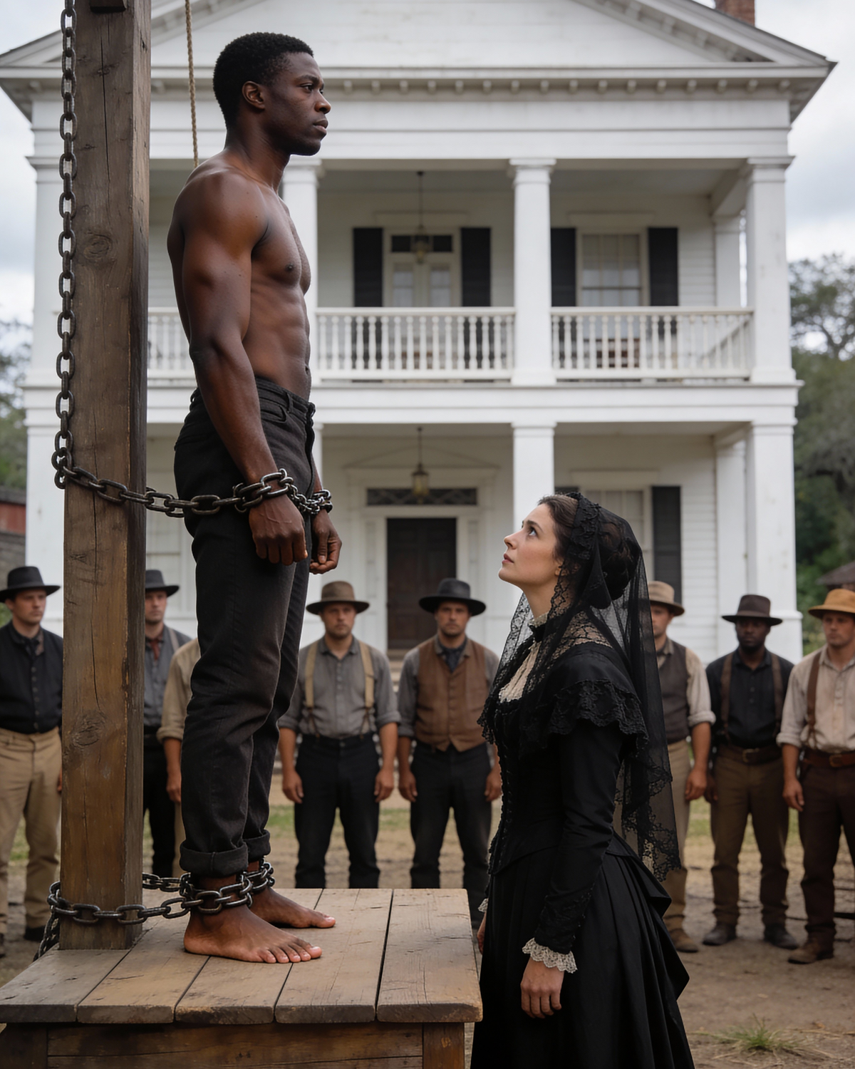 “DON’T TOUCH HIM,” THEY WARNED HER. SHE BOUGHT THE MOST BEAUTIFUL MAN AT THE SLAVE AUCTION… AND THAT NIGHT, SHE FOUND OUT WHY PEOPLE WOULD RATHER BURN MONEY THAN OWN HIM.