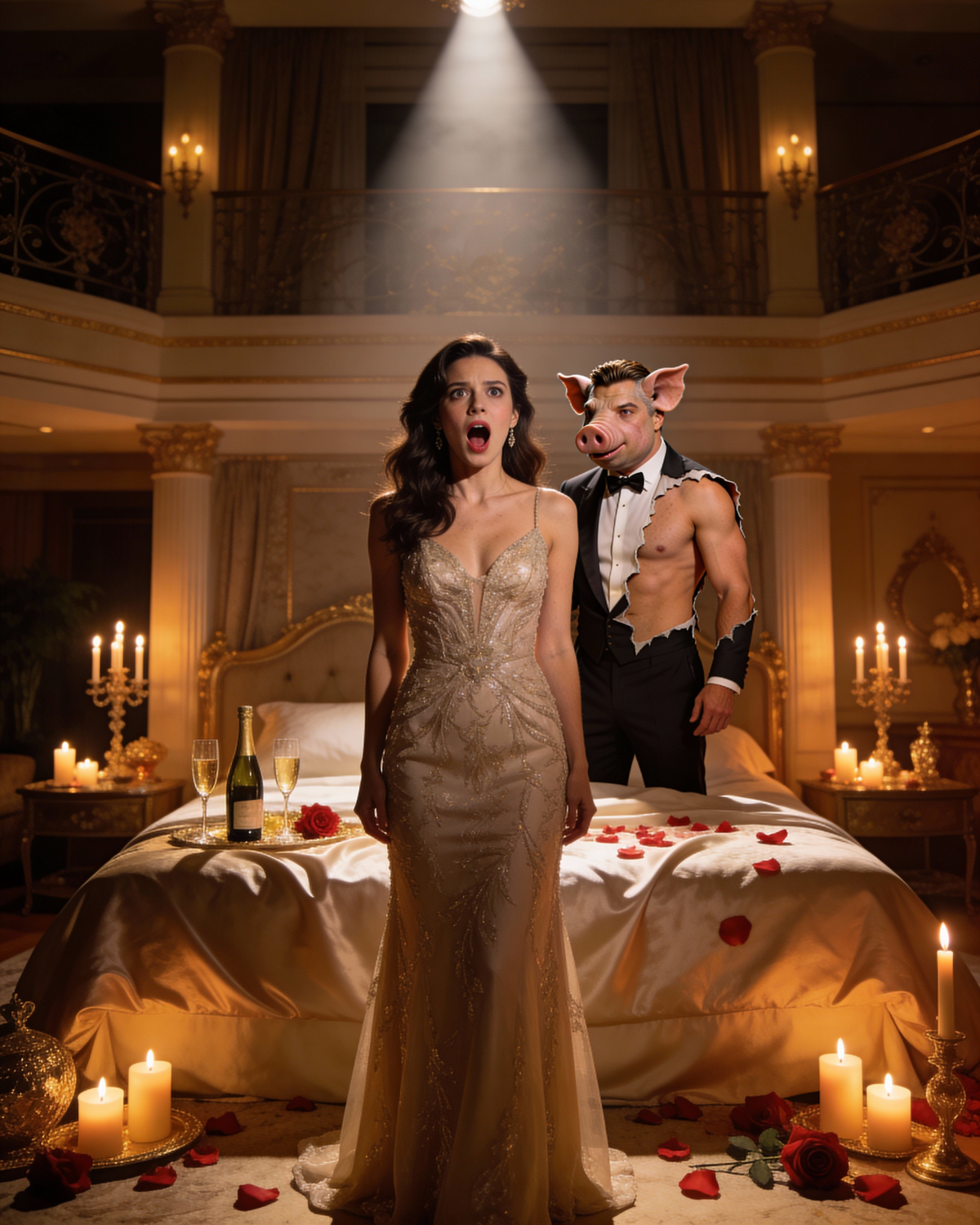 SHE WAS FORCED TO MARRY THE “PIG BILLIONAIRE” TO PAY OFF HER FAMILY’S DEBTS — BUT ON THE NIGHT OF THEIR ANNIVERSARY, SHE SCREAMED WHEN HE REMOVED HIS “SKIN,” REVEALING THE MAN EVERYONE DREAMED OF