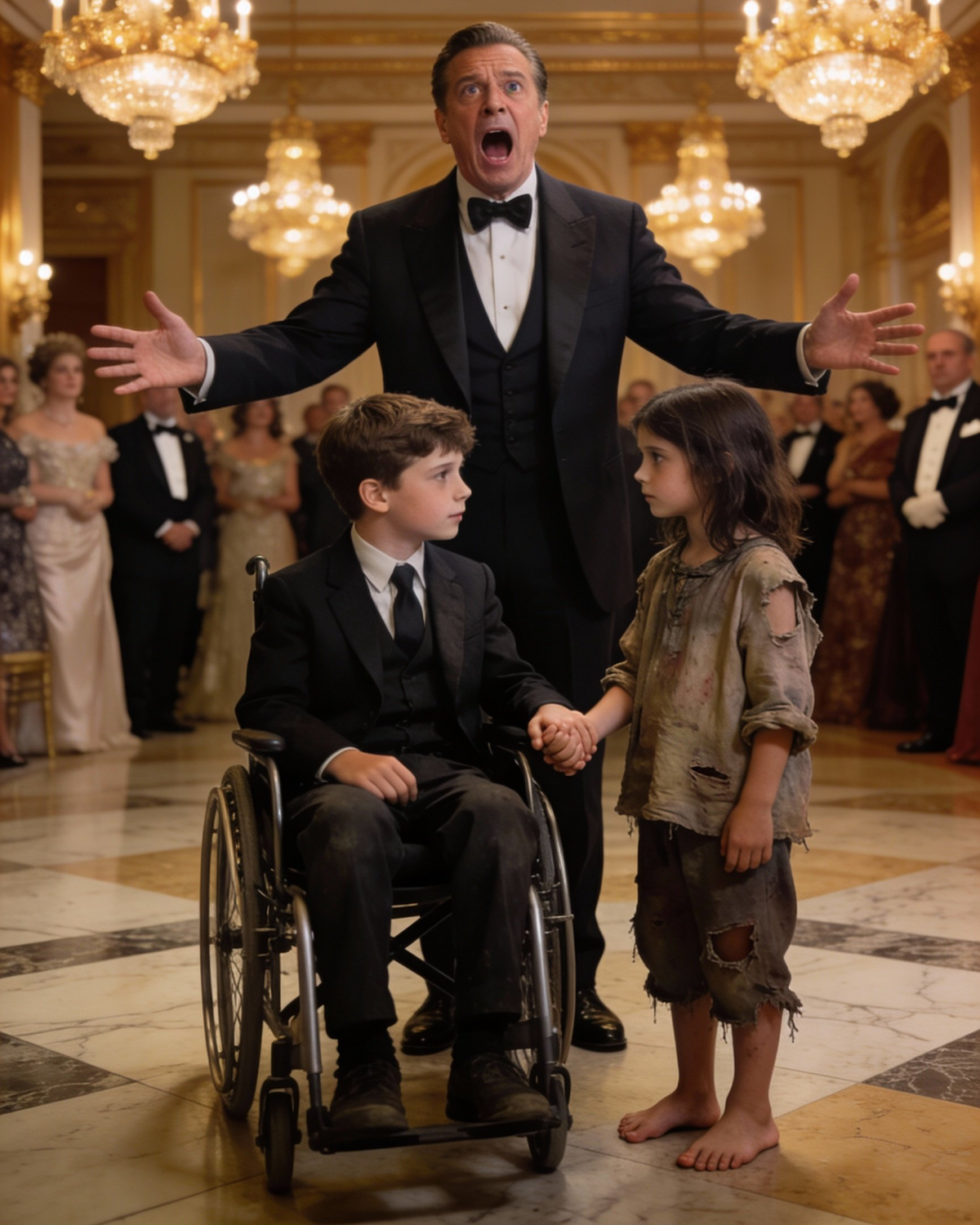 “LET ME DANCE TANGO WITH YOUR SON… AND I’LL MAKE HIM WALK,” THE HOMELESS GIRL SAID TO THE MILLIONAIRE…