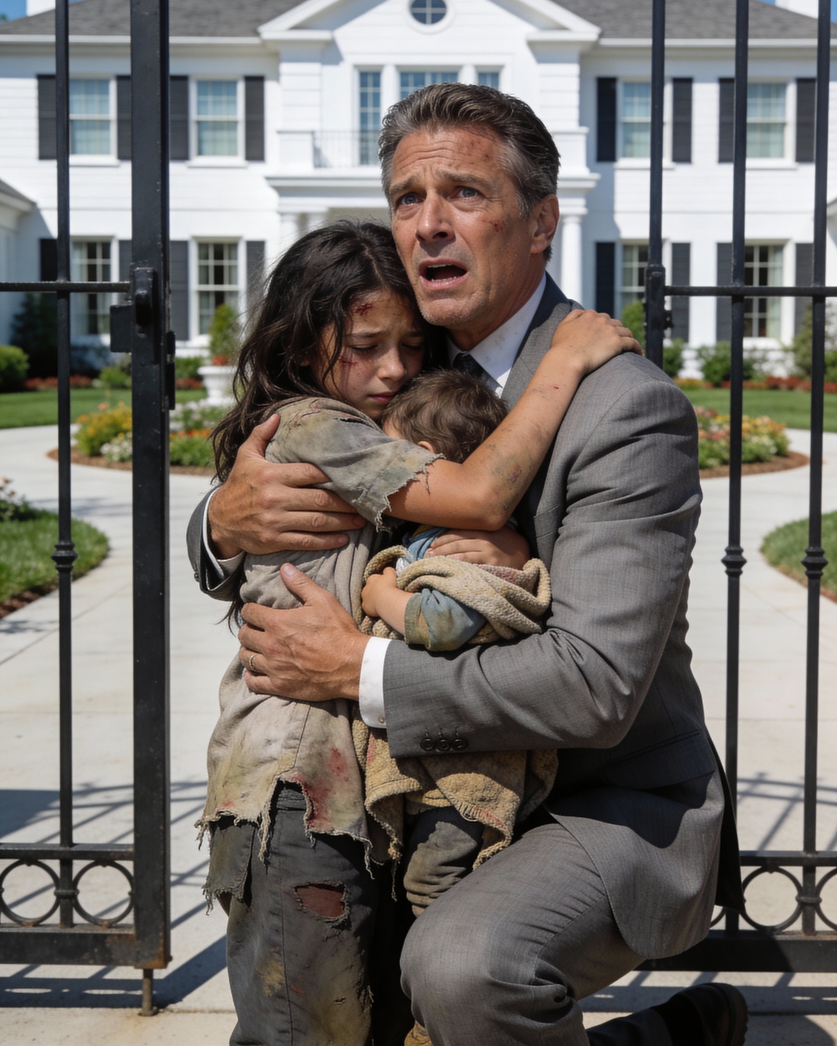 “Sir, do you need a maid? I can do anything—my sister is hungry.” Homeless girl begs a billionaire for food—he freezes after noticing the mark on her neck, and a sh0cking truth is revealed…