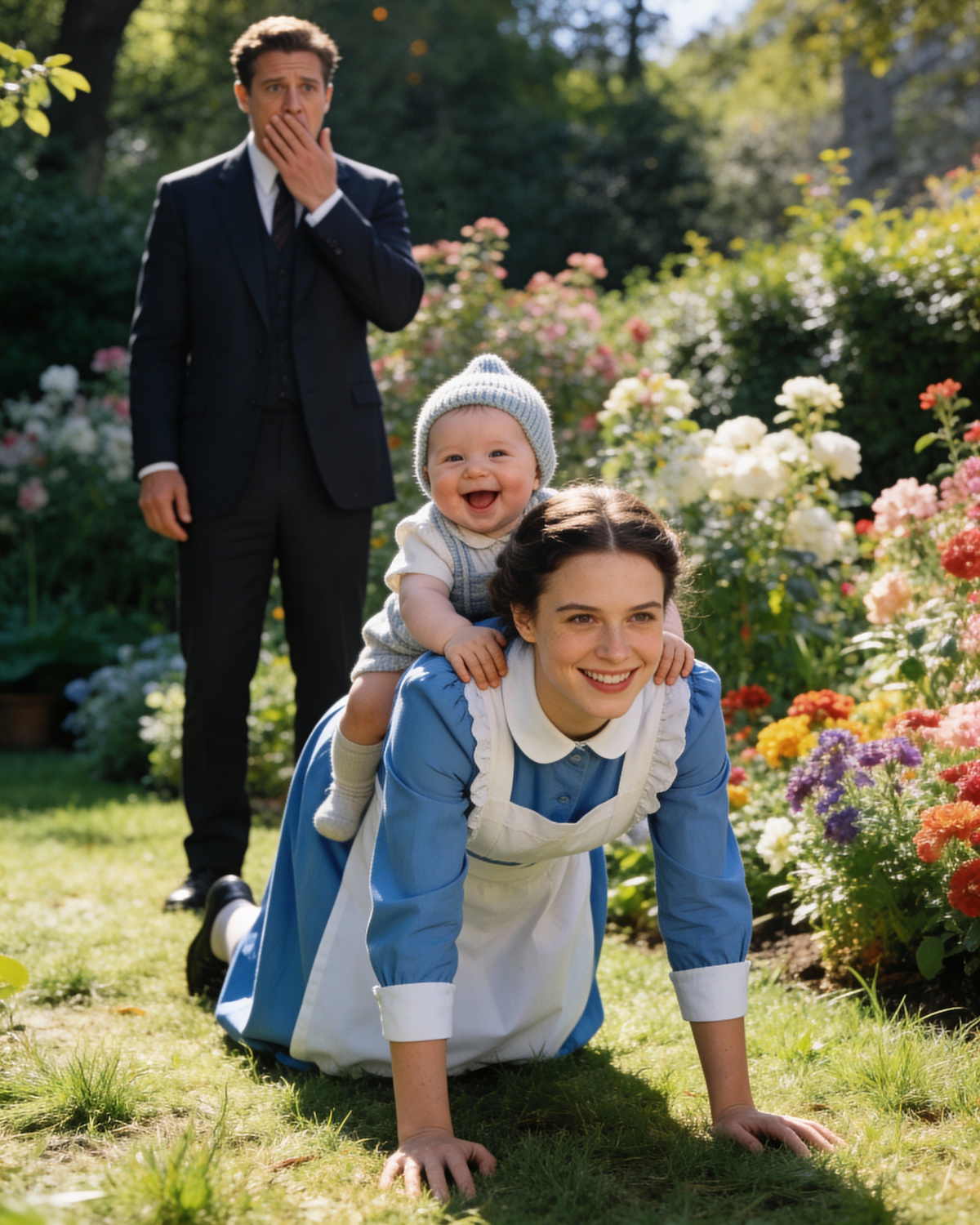 For 10 months, his son had never laughed—Until the day he walked into the garden too early and saw the impossible