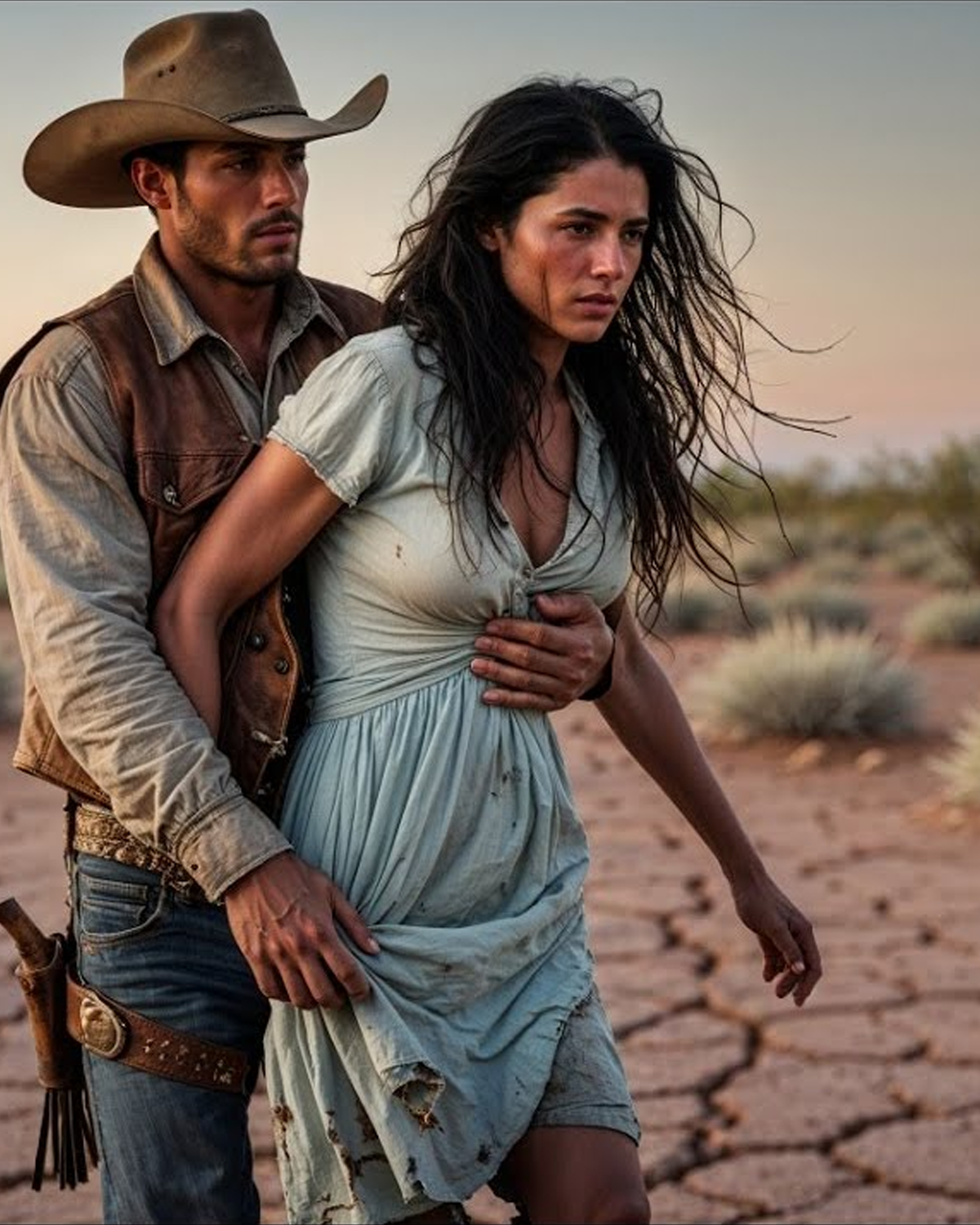 The Cowboys Found Her Wandering with a Bullet in Her Gut—Only One Stopped and Carried Her to Water