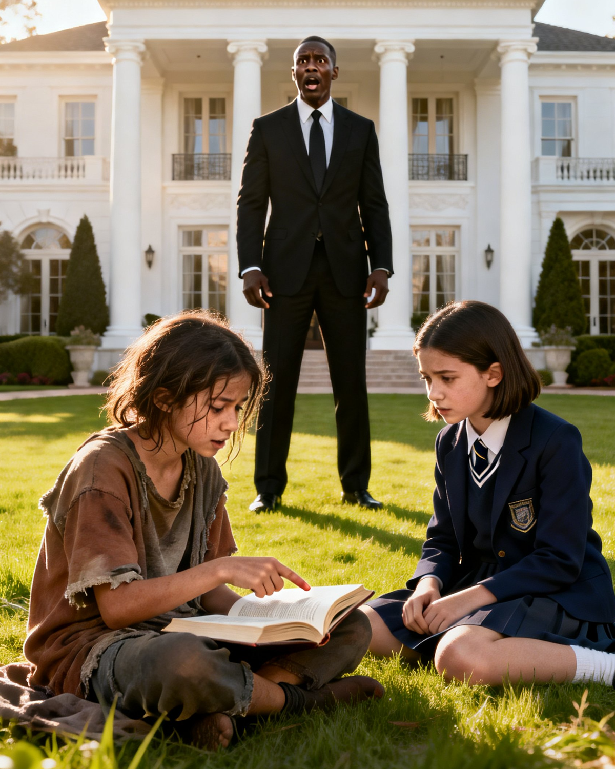 Billionaire Sees A Homeless Girl Teaching His Daughter – What He Did Next Shocked Everyone.