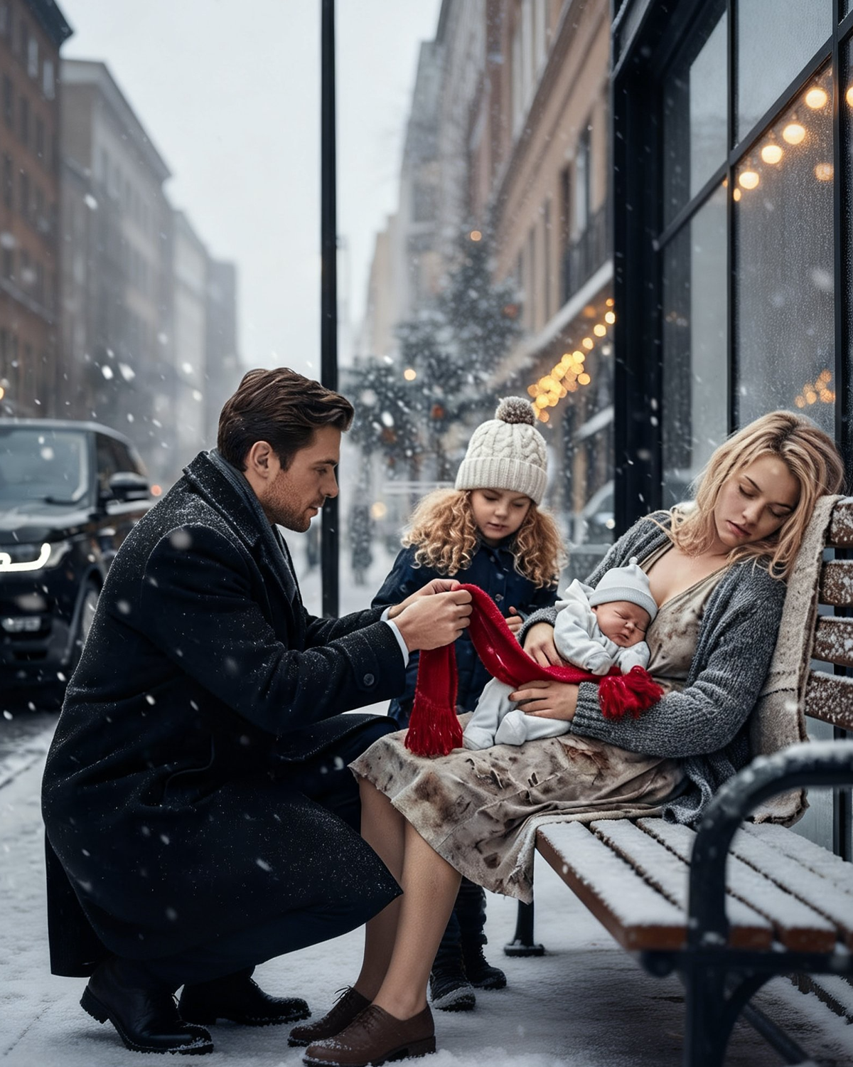 Daddy, Her baby is freezing!-How a CEO single dad and his little girl saved a homeless mother