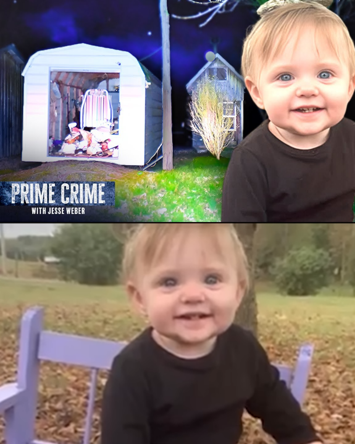 Prime Crime: Missing Toddler’s Body Found Inside Shed Next to Her Playhouse